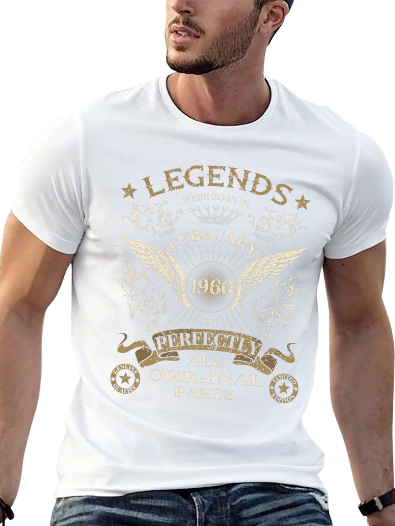Legends Born in February 1960 Aged Perfectly T-Shirt