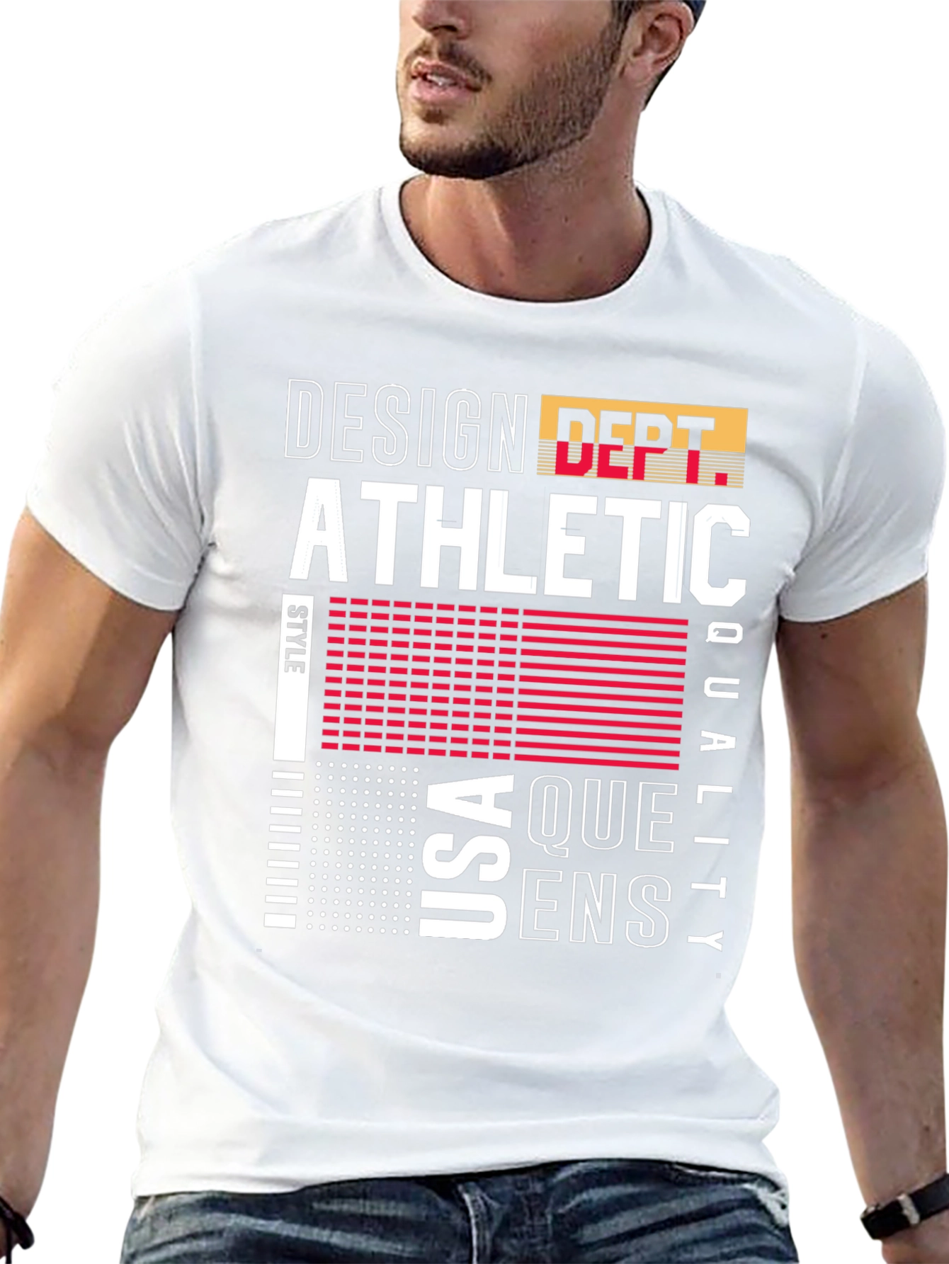 Design Athletic T-Shirt USA Queens