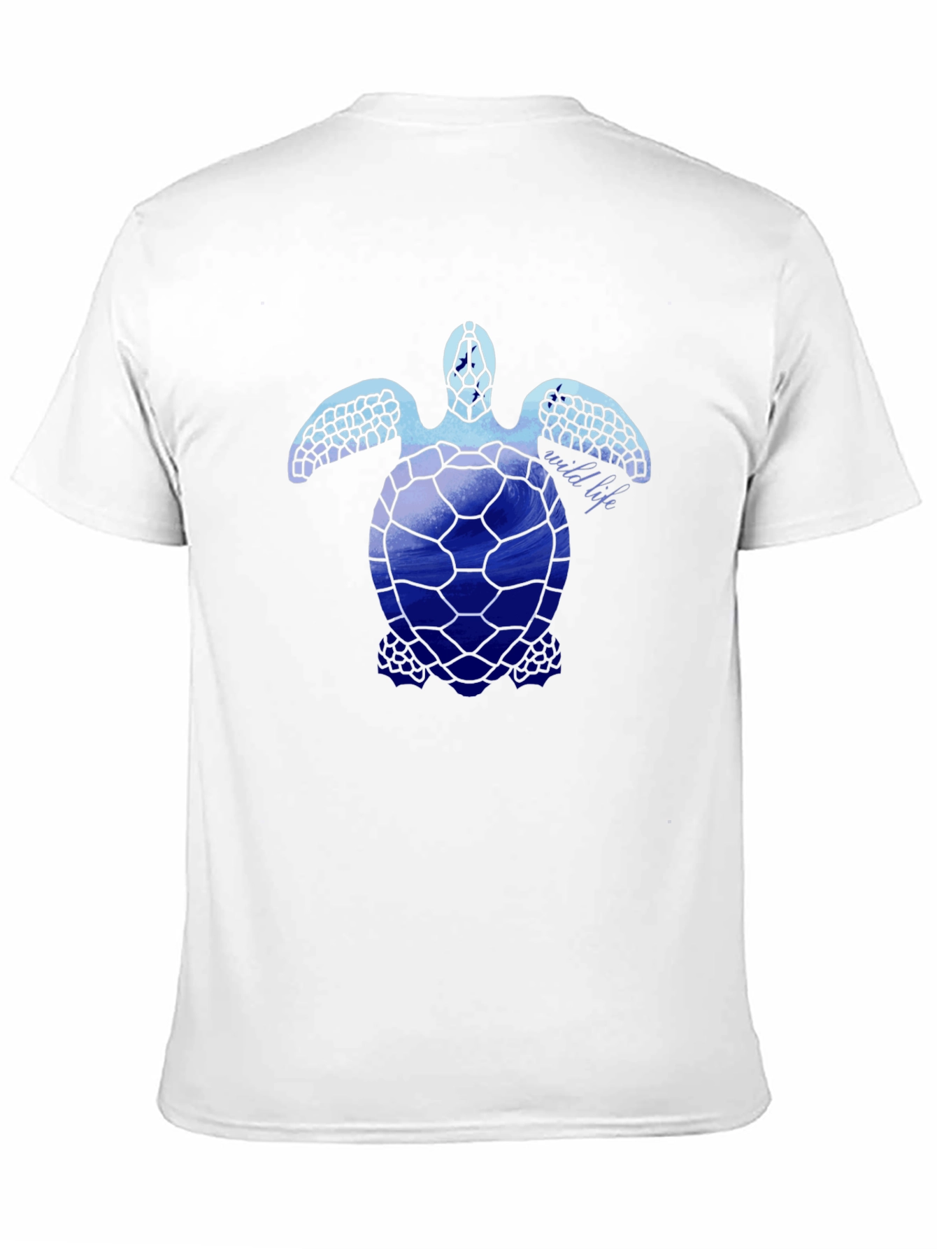 Sea Turtle Wildlife Graphic Tee - Black
