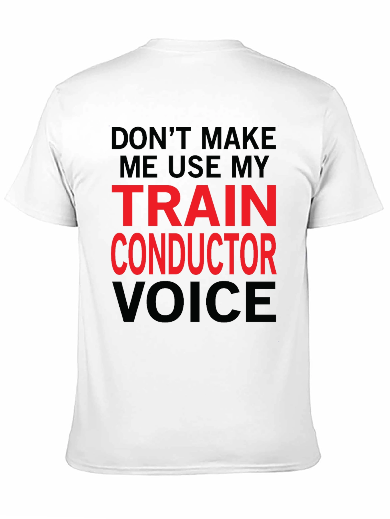 Train Conductor Voice Graphic T-Shirt