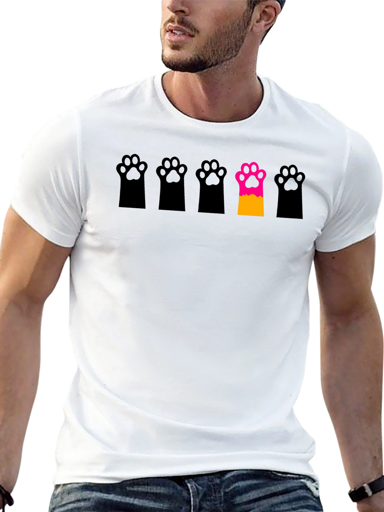 Unique Paw Print T-Shirt