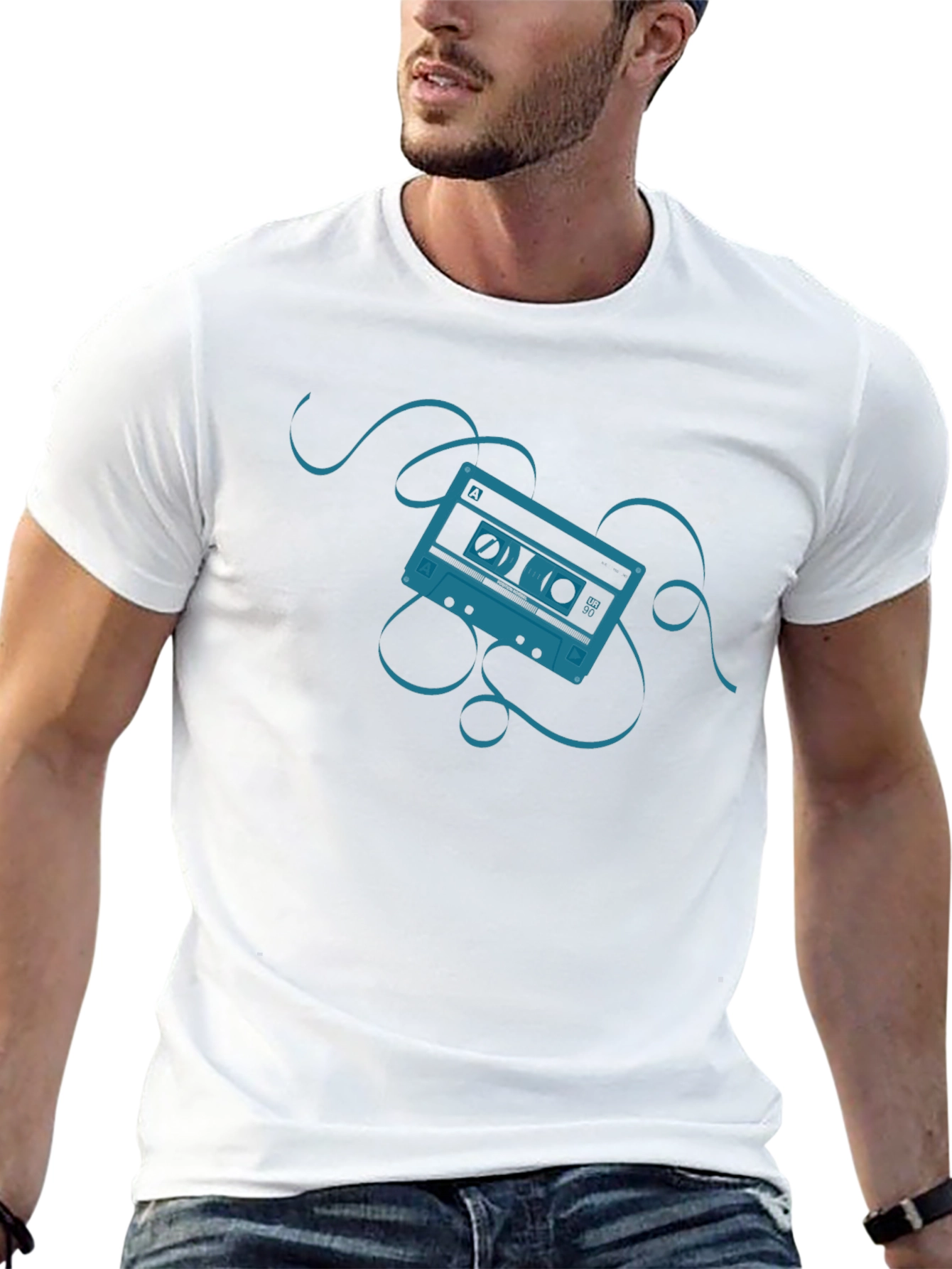 Retro Cassette Graphic T-Shirt