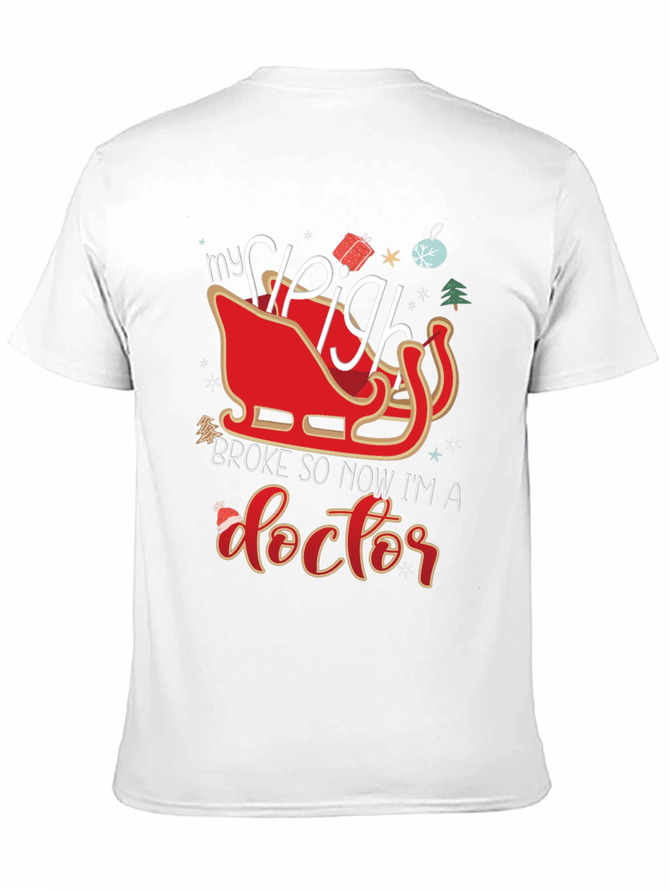 Funny Christmas Doctor Sleigh T-Shirt