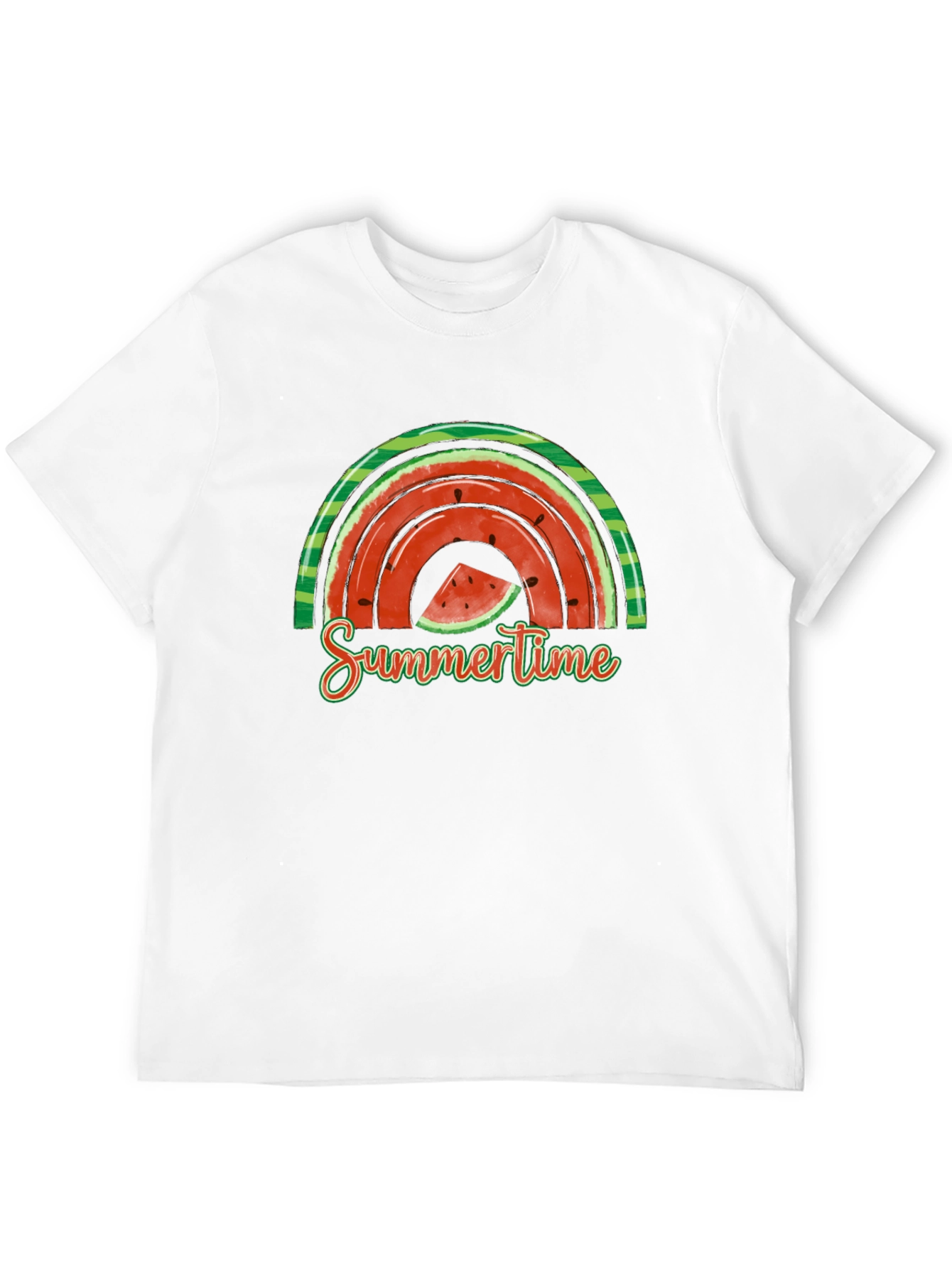Summertime Watermelon Rainbow Graphic Tee