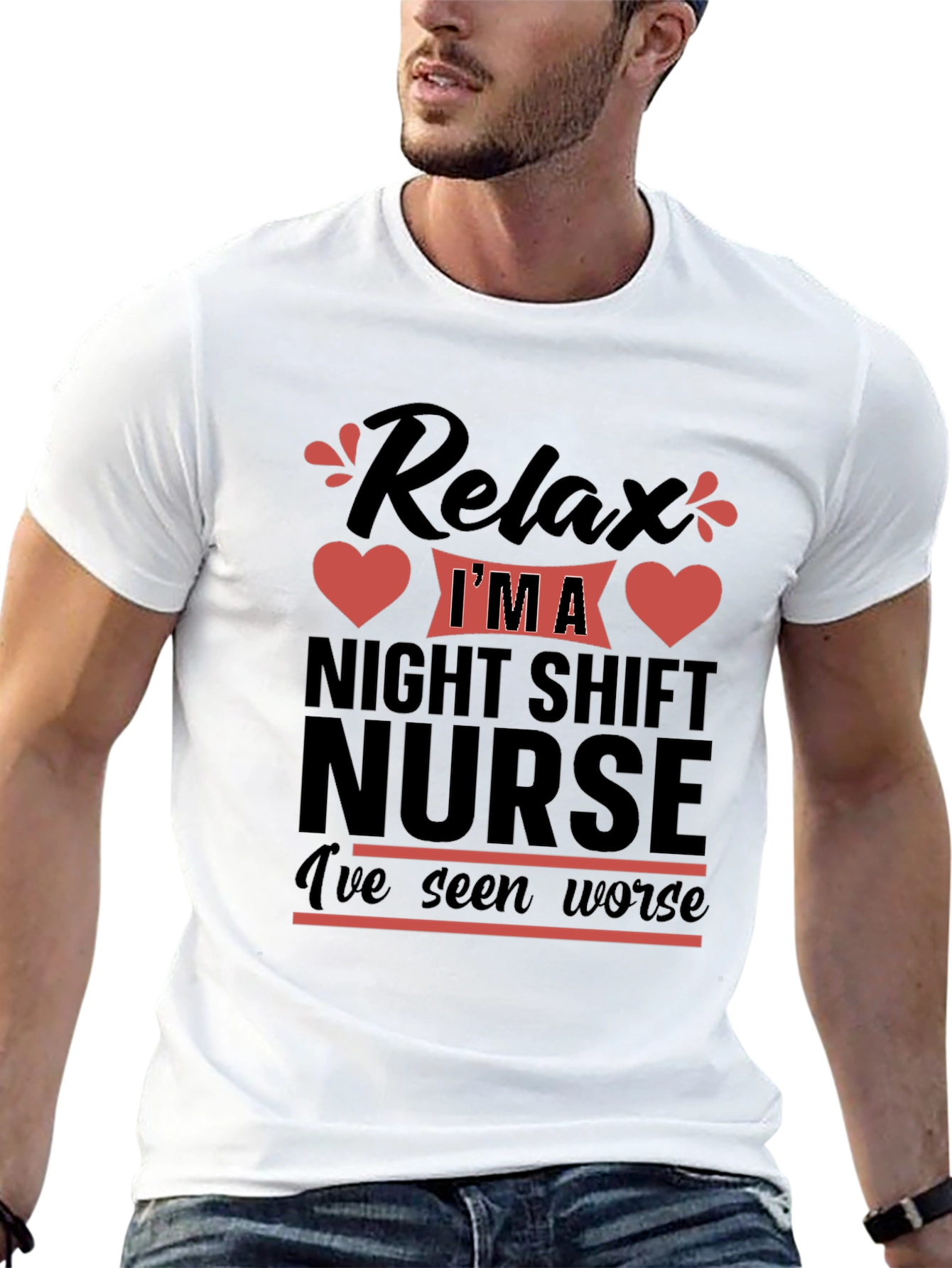 Relax Night Shift Nurse T-Shirt Funny Nurse Tee