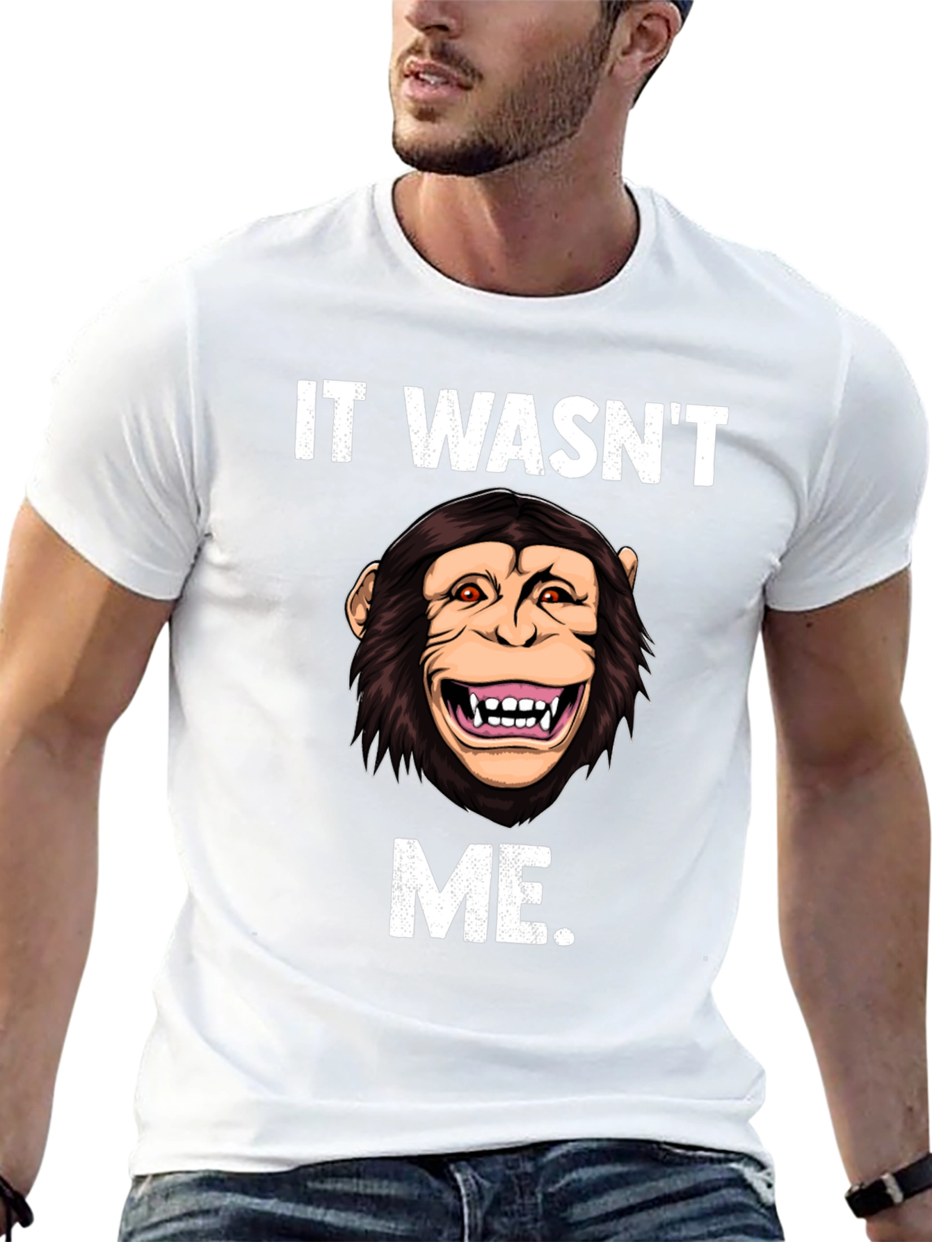 Funny Monkey It Wasnt Me T-Shirt