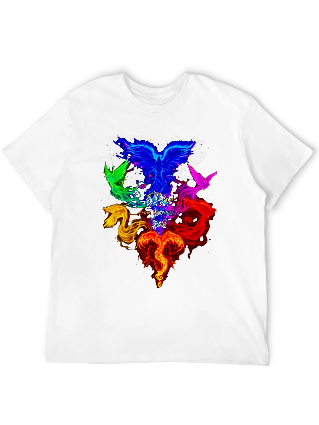 Phoenix Firebird Rise From Ashes Graphic T-Shirt