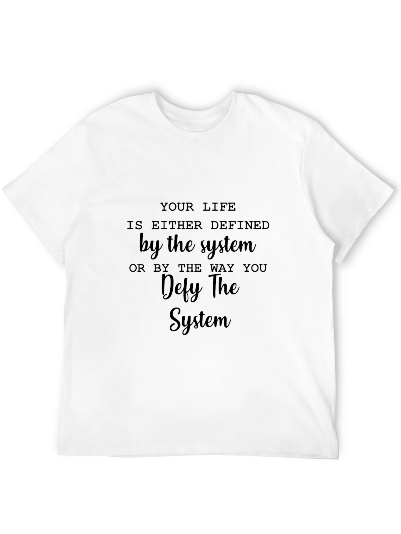 Defy The System Graphic Tee