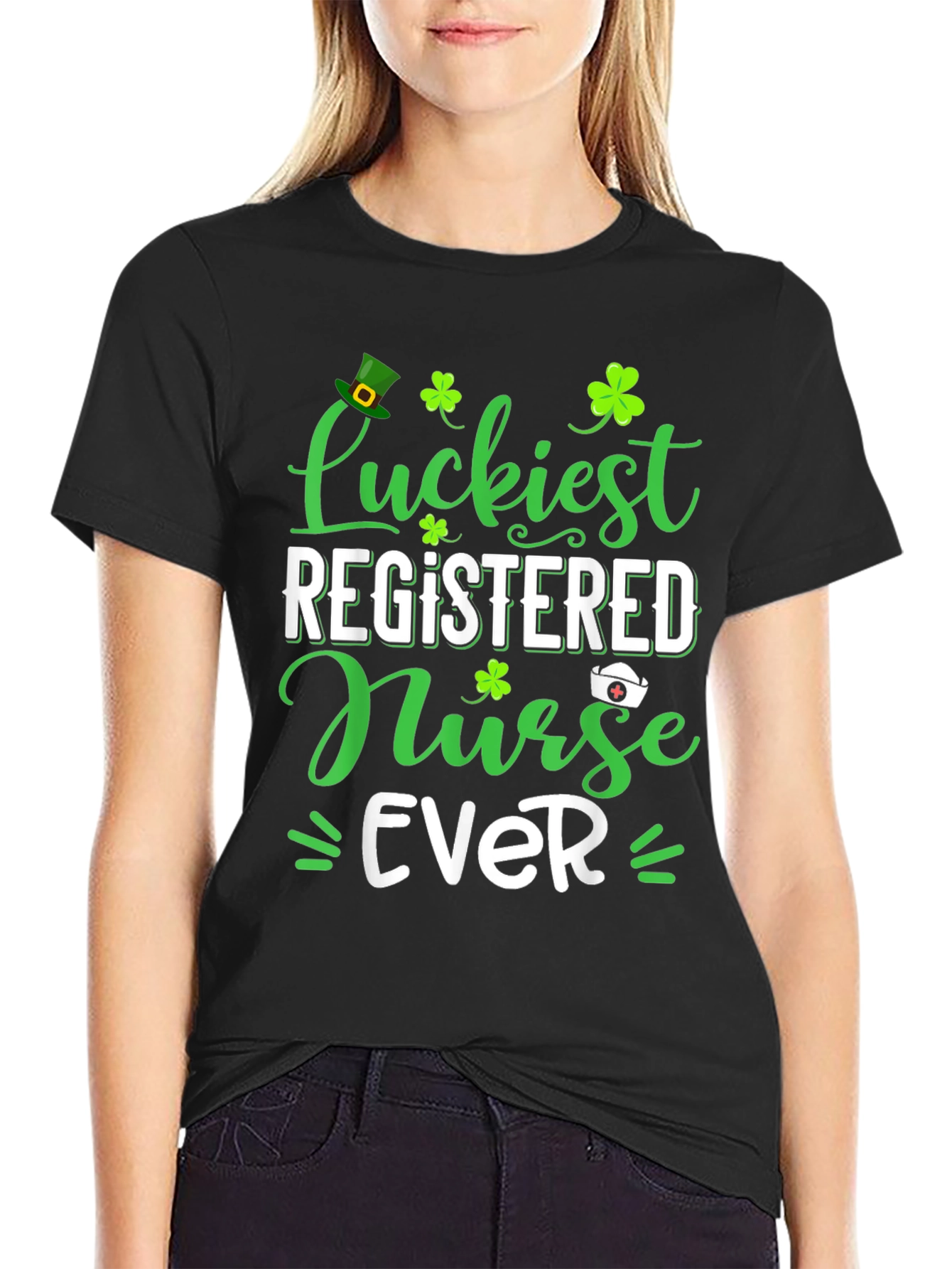 Luckiest Registered Nurse Ever St. Patricks Day T-Shirt