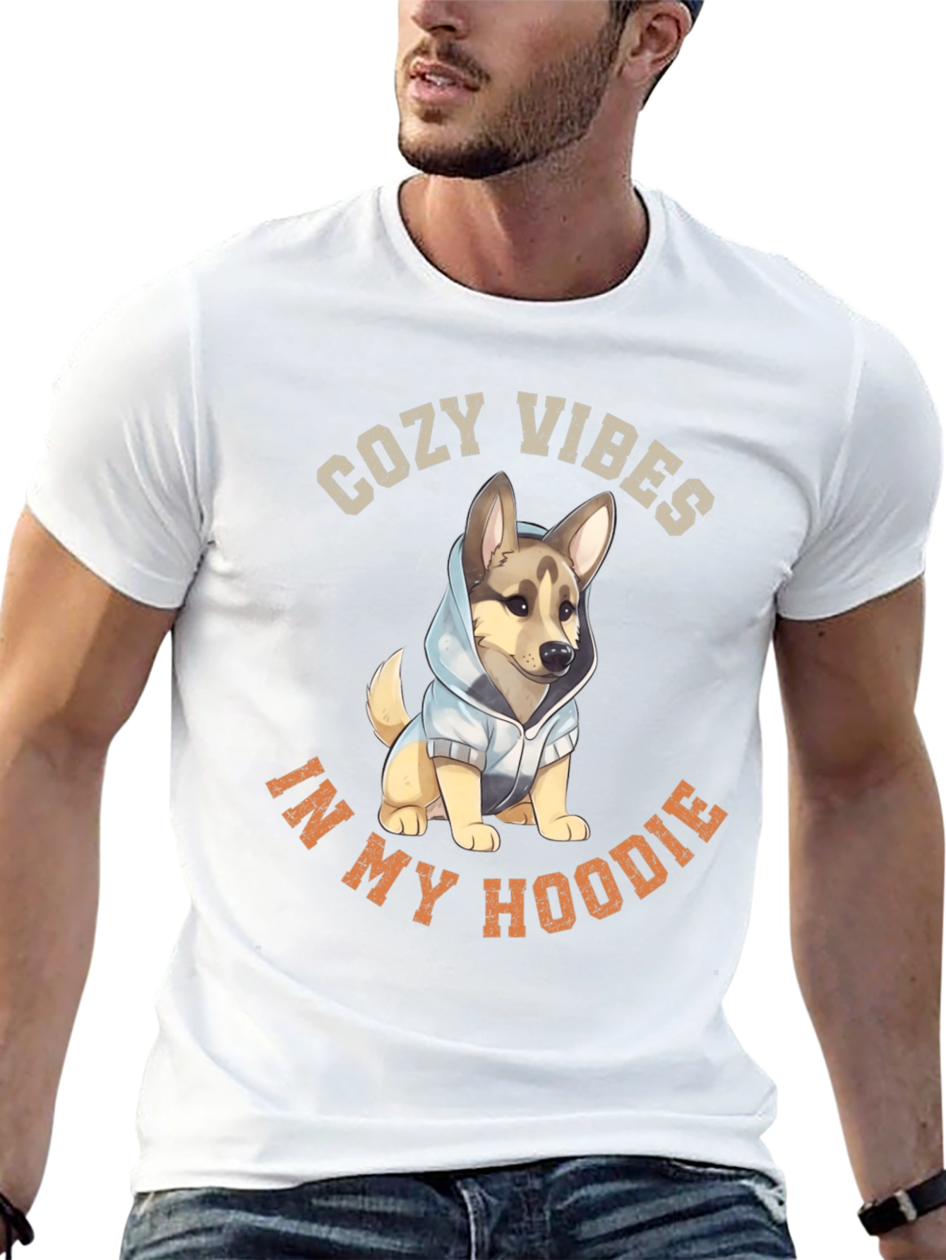 Cozy Vibes Dog Hoodie T-Shirt