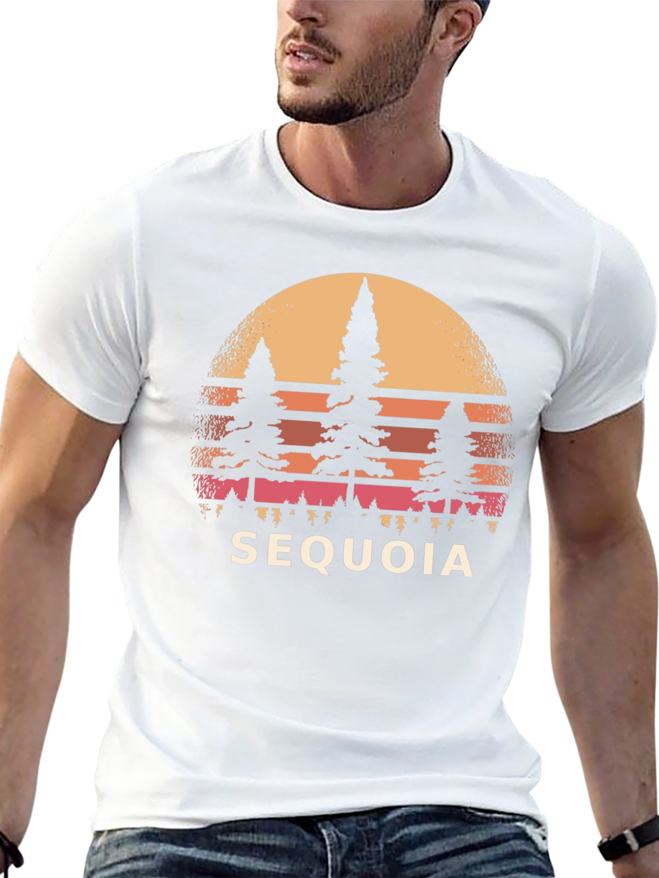 Sequoia Sunset Graphic Tee - Nature Inspired Design