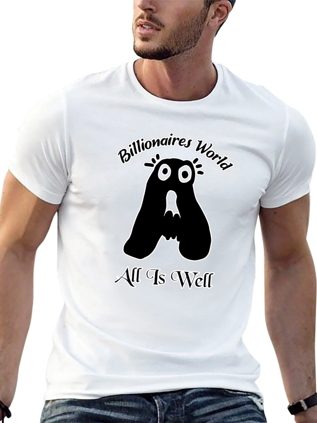 Billionaires World T-Shirt: All Is Well Black Tee