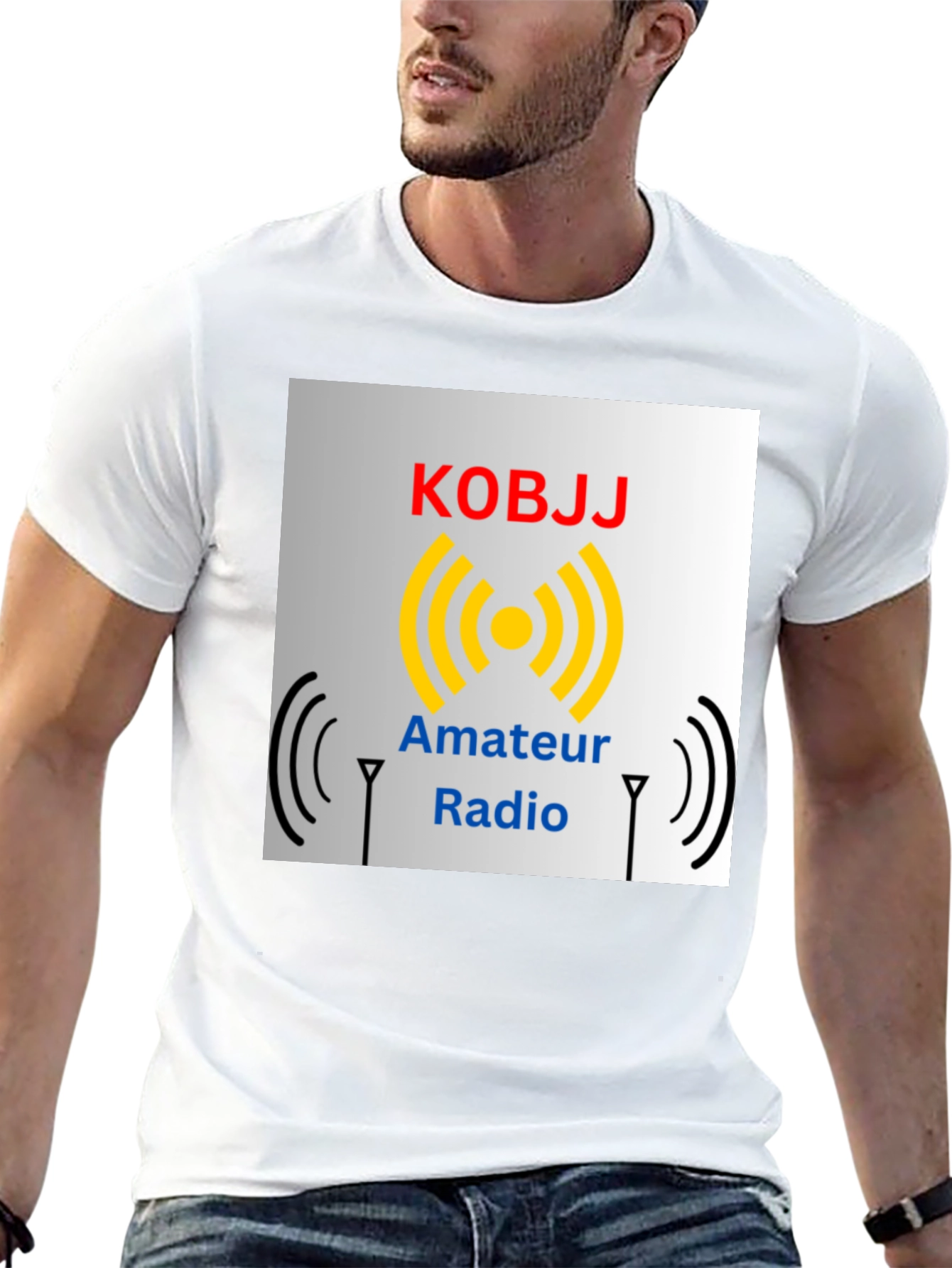 Amateur Radio KOBJJ T-Shirt - Black