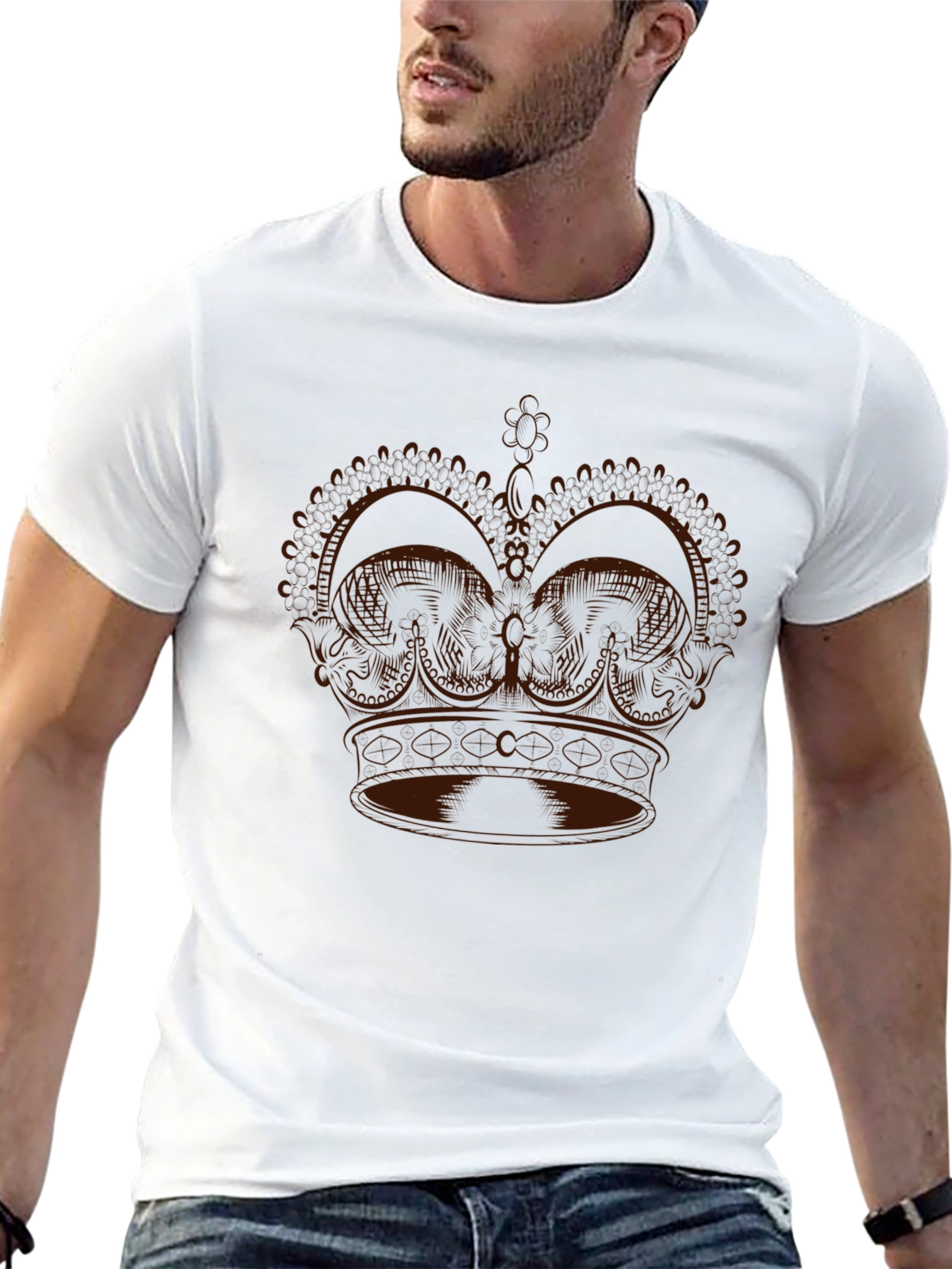 Crown Graphic Black Tee