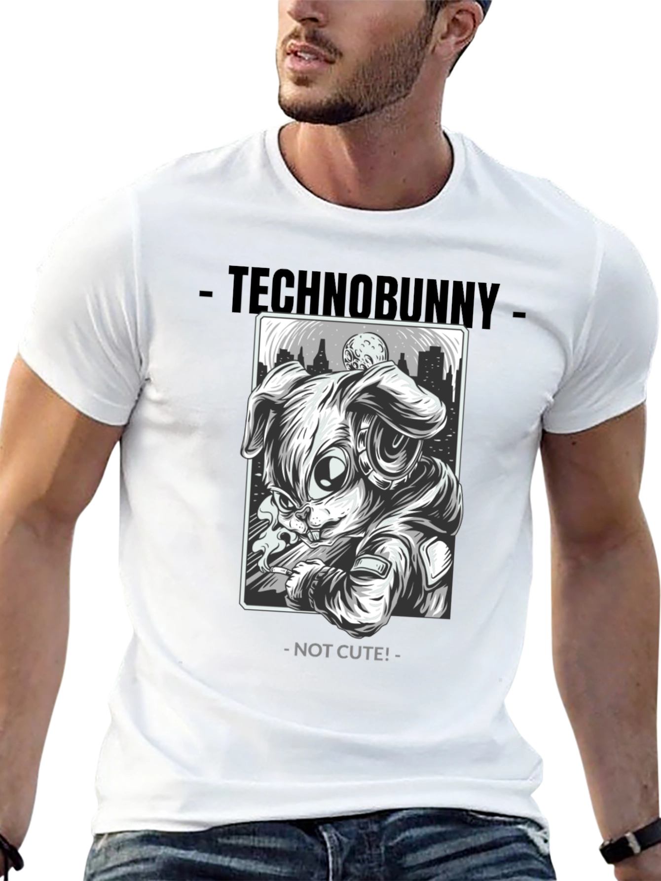 Technobunny Not Cute T-Shirt