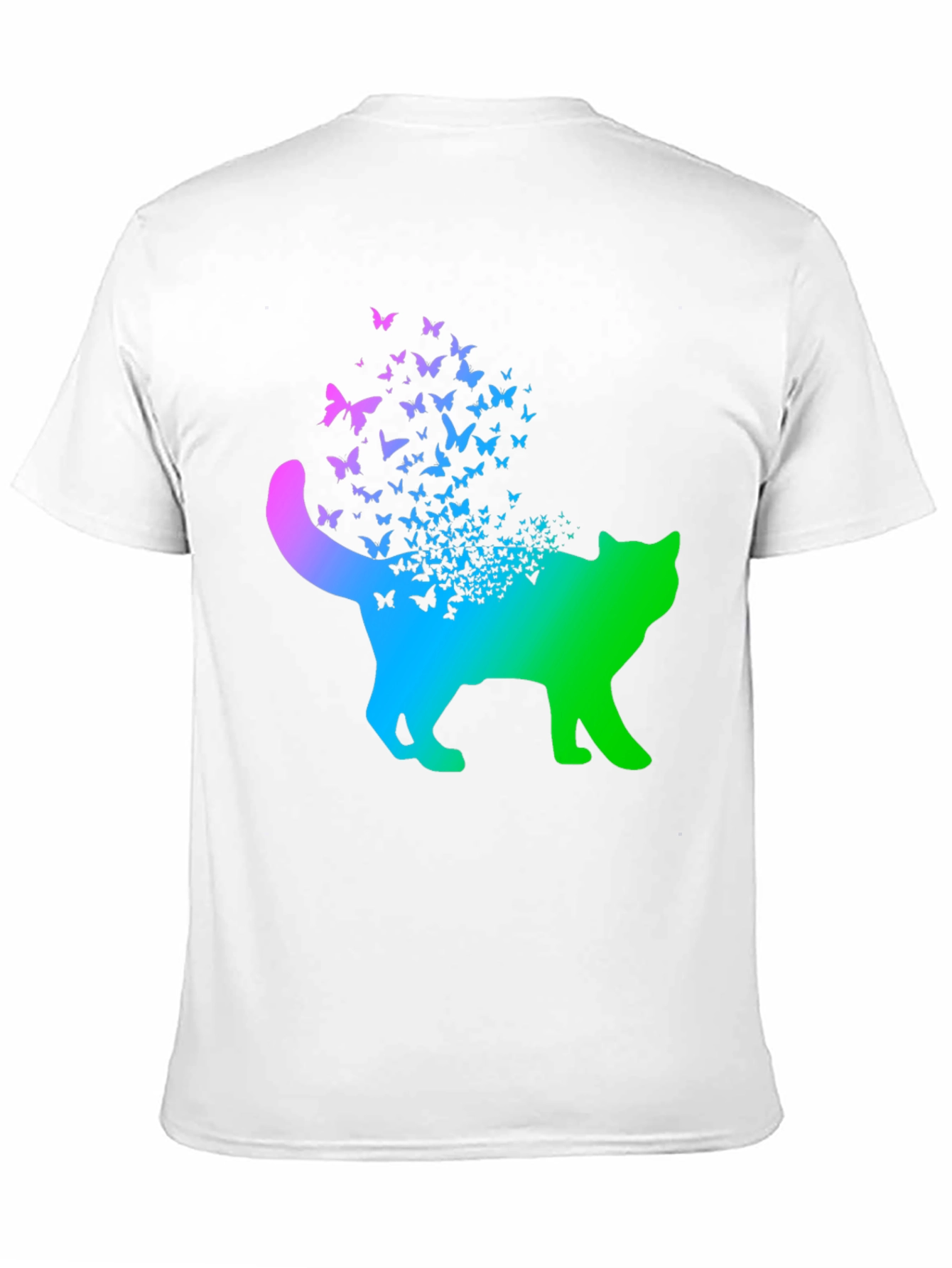 Butterfly Cat T-Shirt - Gradient Design