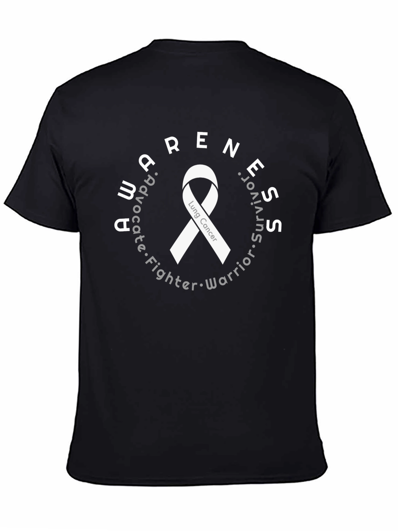 Lung Cancer Awareness T-Shirt: Advocate Fighter Survivor