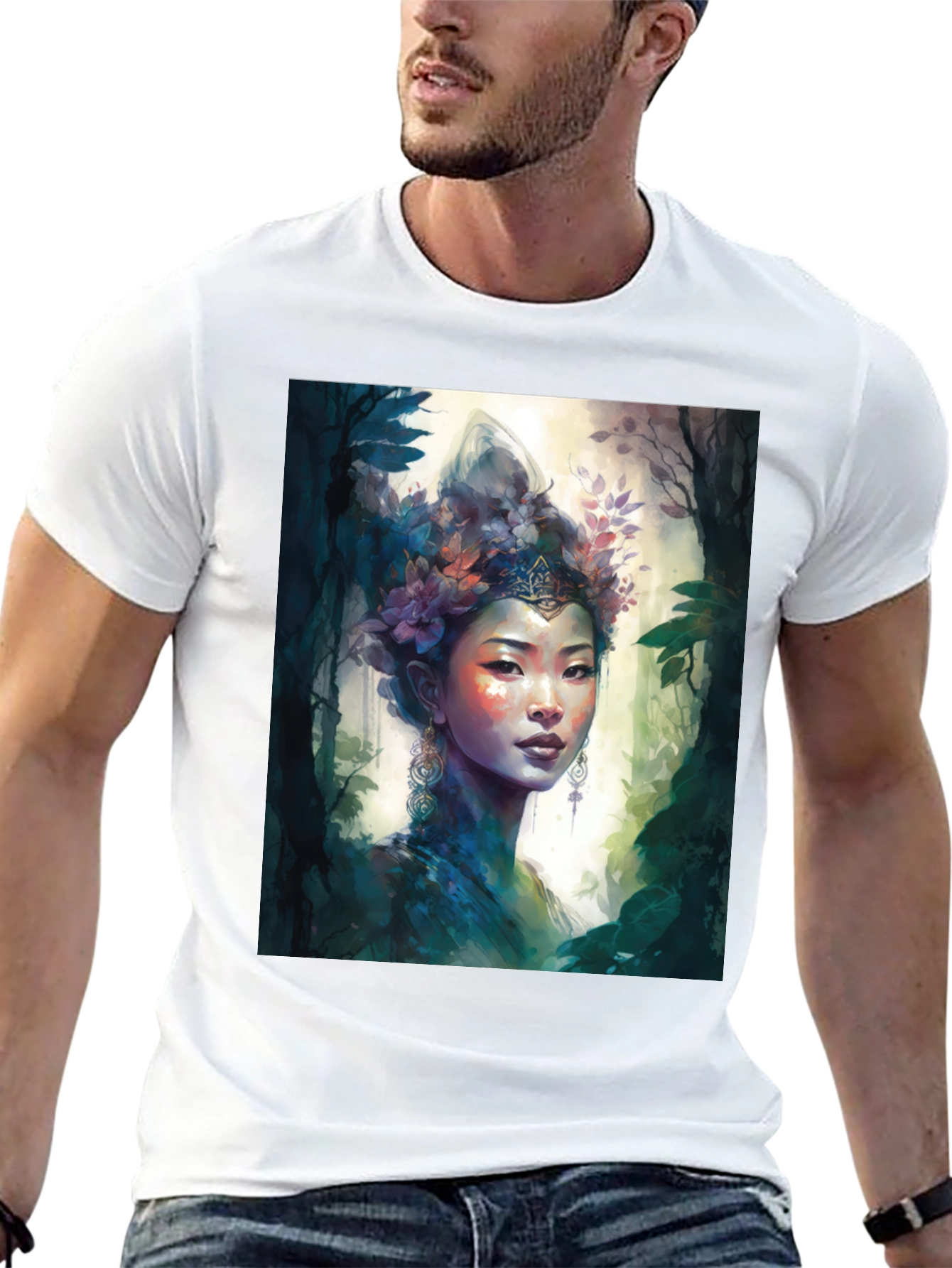 Mystic Asian Woman Graphic Tee