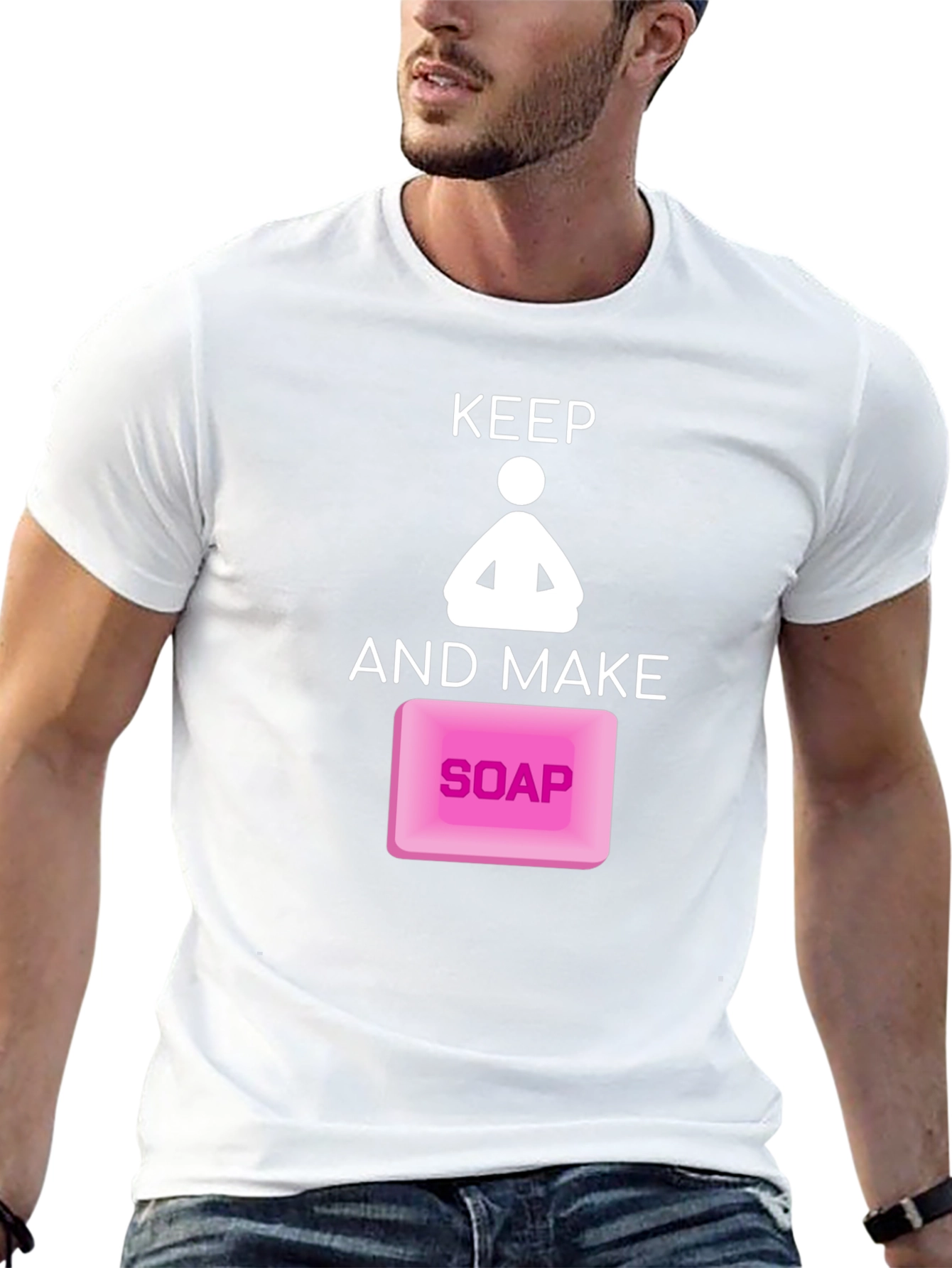Keep Calm and Make Soap Funny Graphic Tee