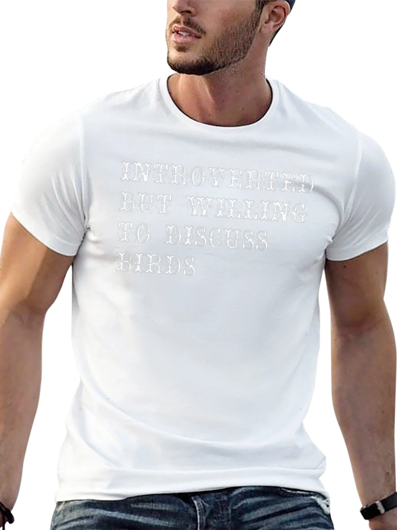 Introverted Bird Lover T-Shirt - Black
