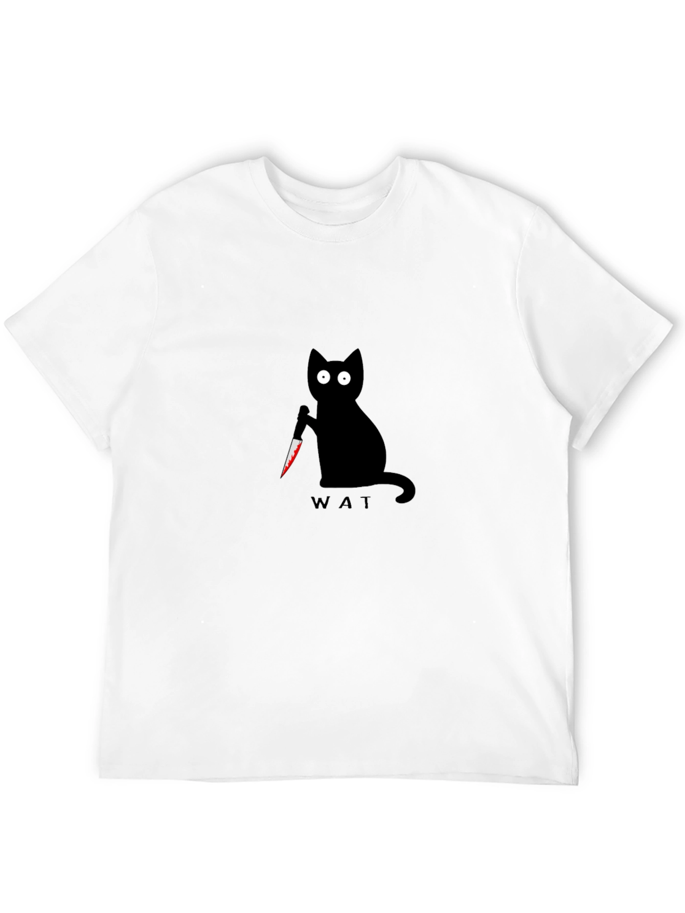 WAT Black Cat T-Shirt