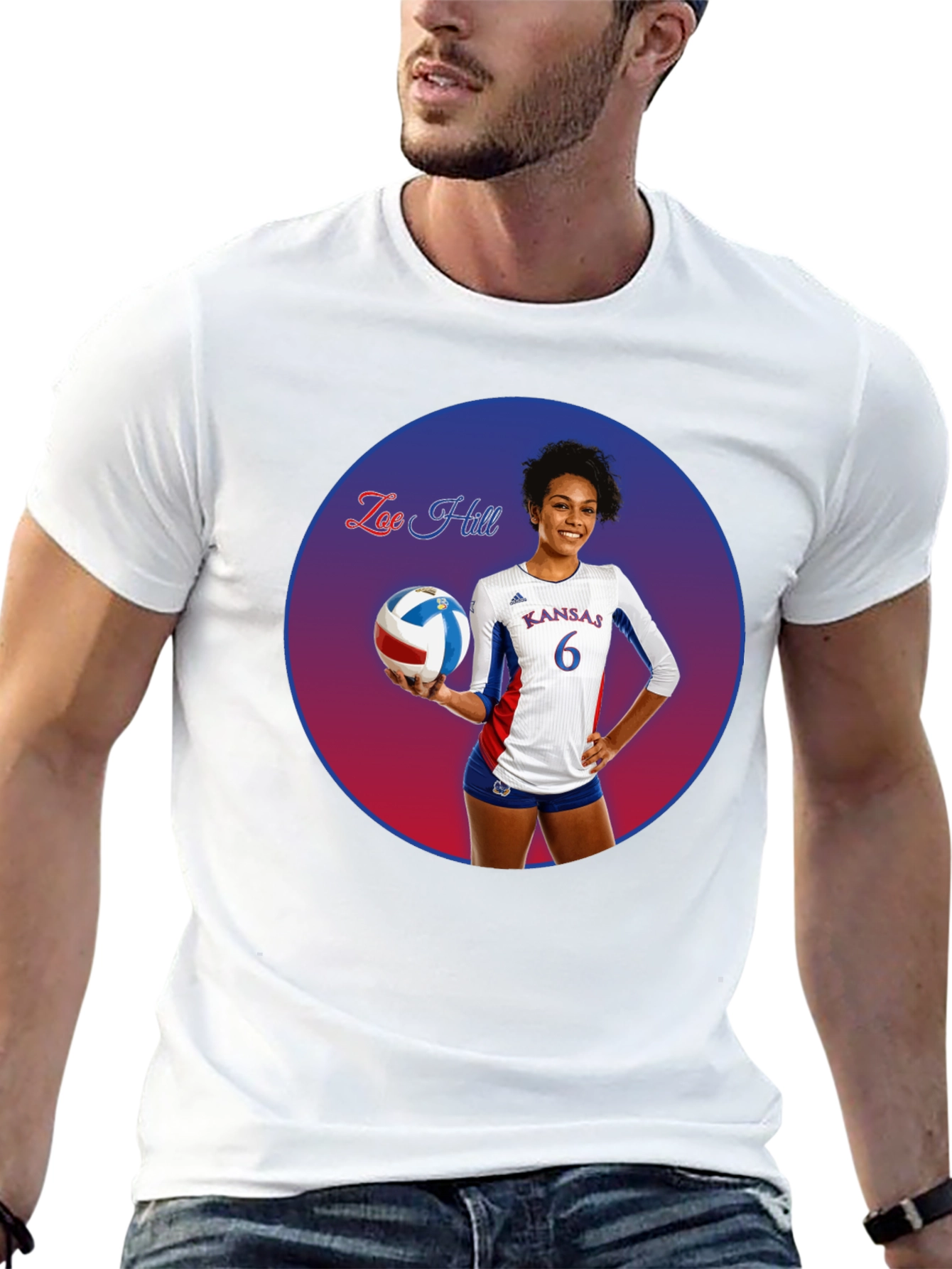 Zoe Hill Kansas Volleyball T-Shirt