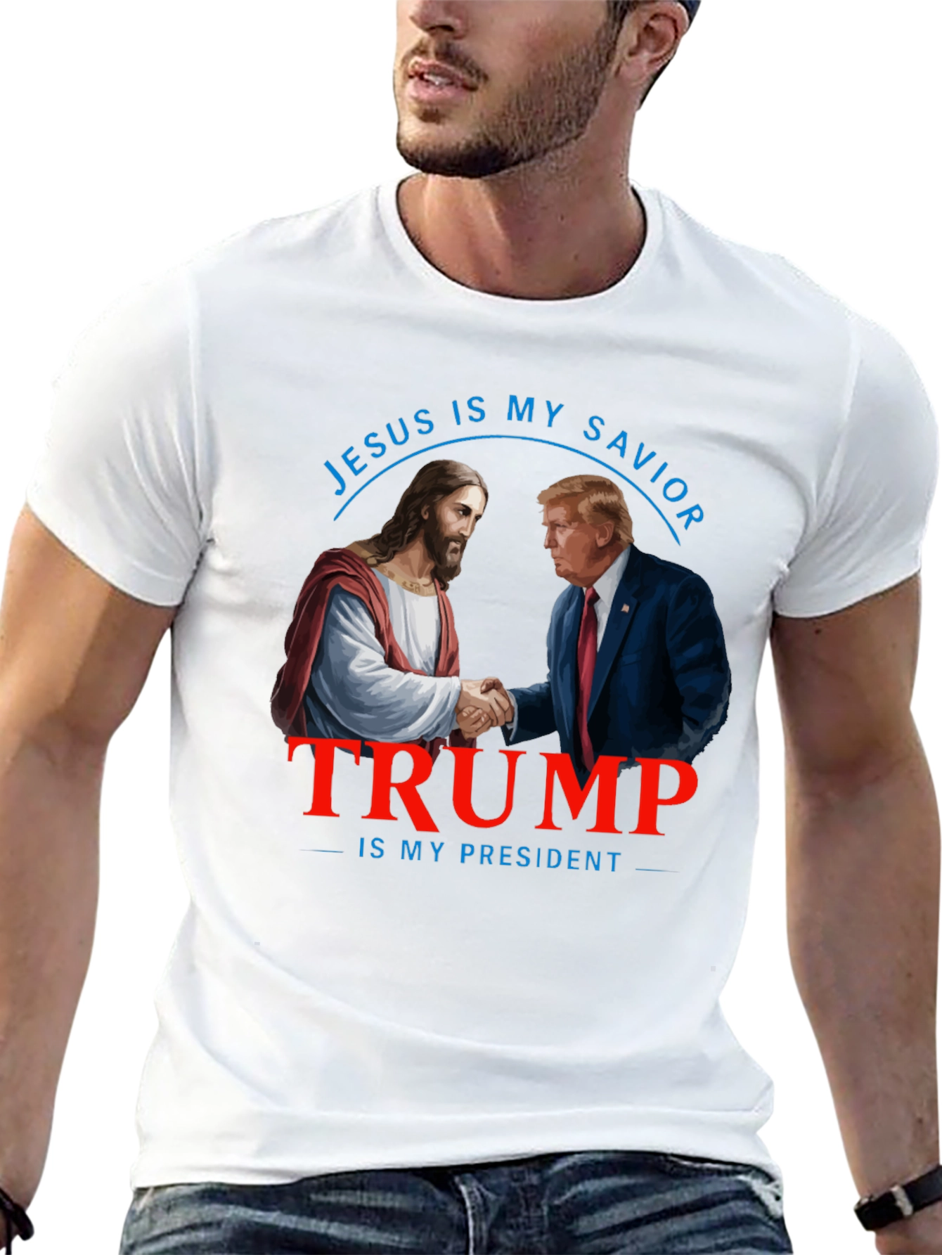 Jesus & Trump T-Shirt: Savior and President