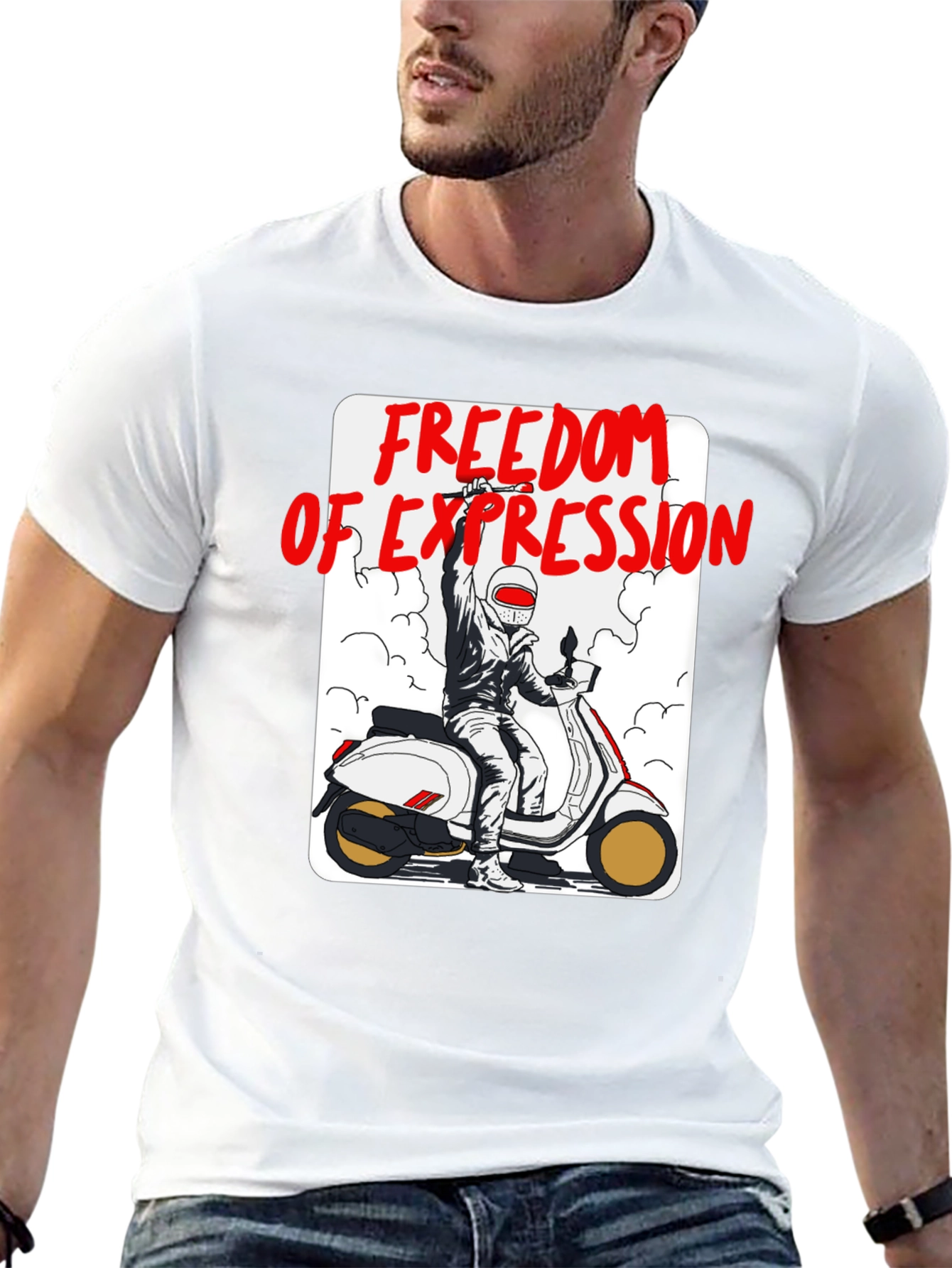 Freedom of Expression Scooter T-Shirt
