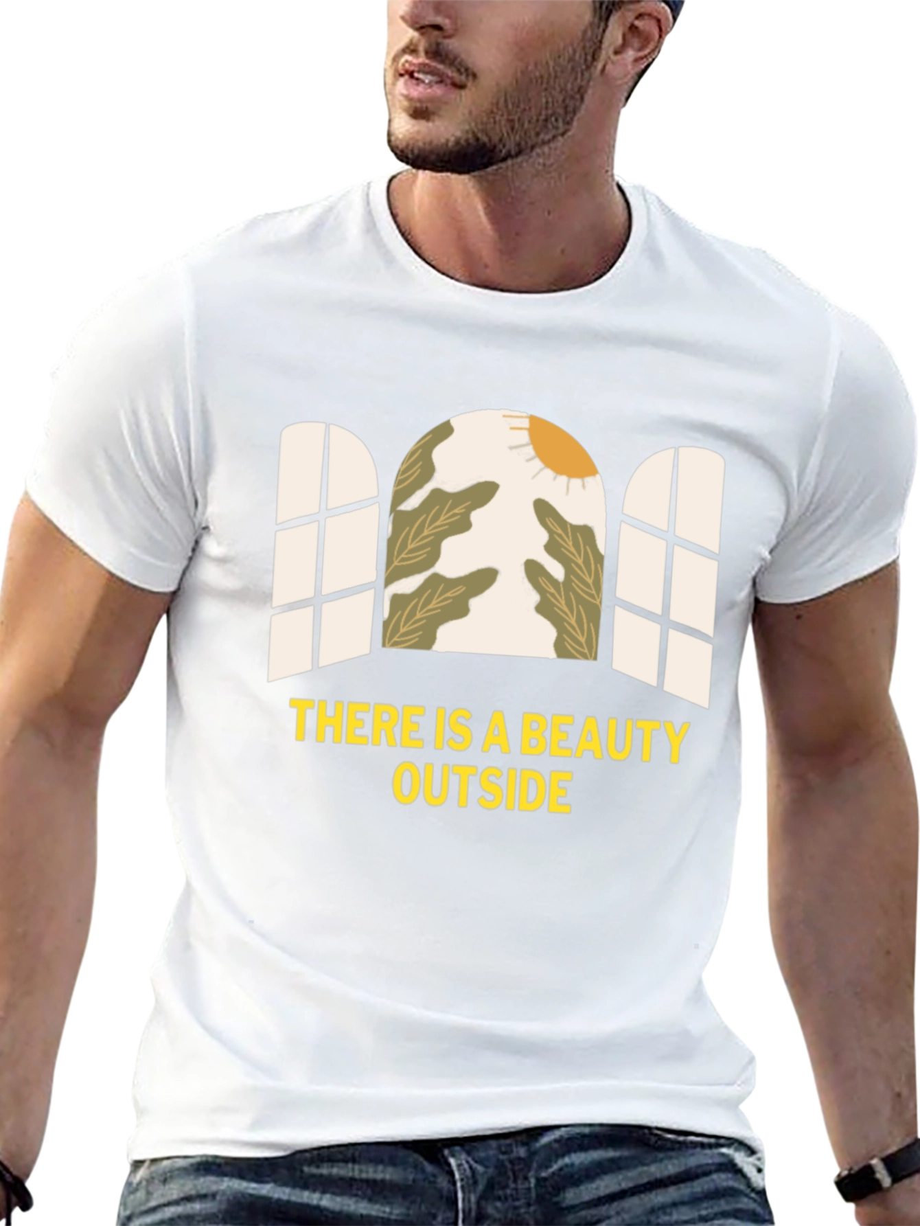 Beauty Outside Graphic Tee - Black