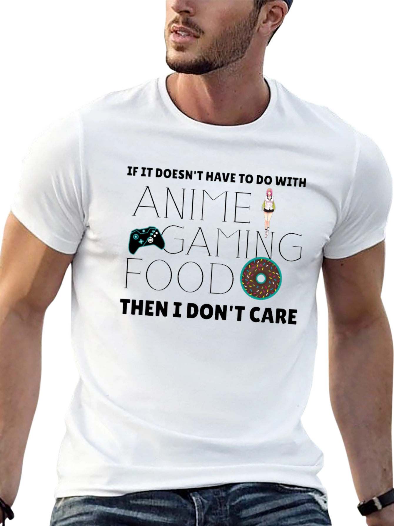 Anime Gaming Food T-Shirt - Funny Graphic Tee