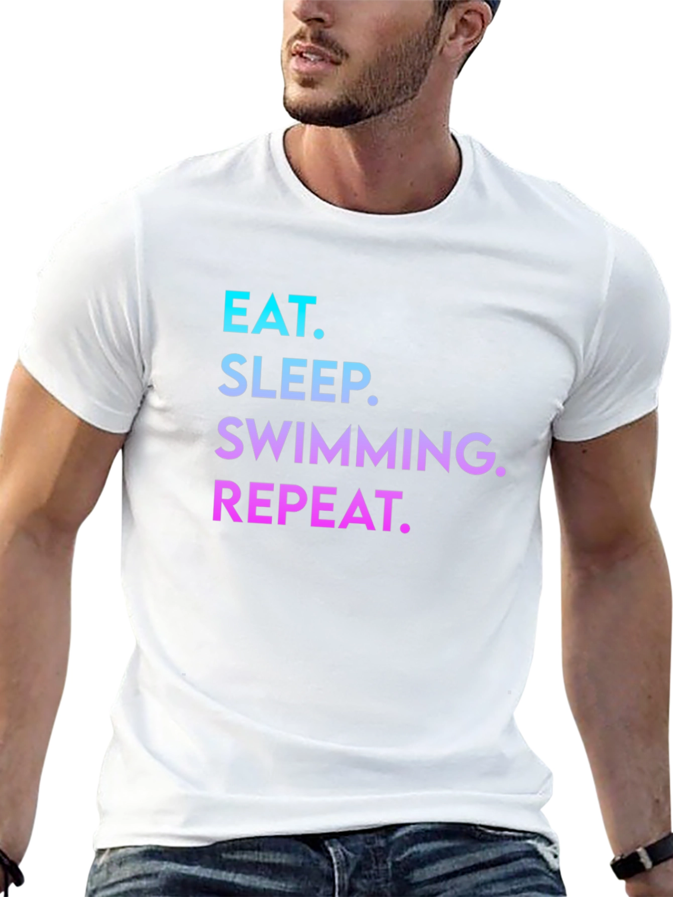Eat Sleep Swimming Repeat T-Shirt