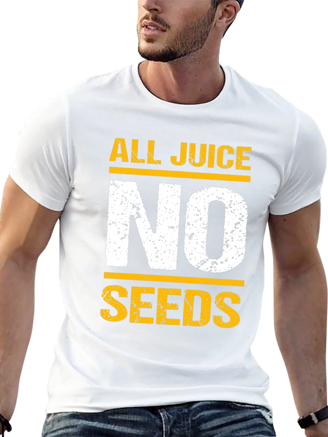 All Juice No Seeds T-Shirt - Funny Graphic Tee