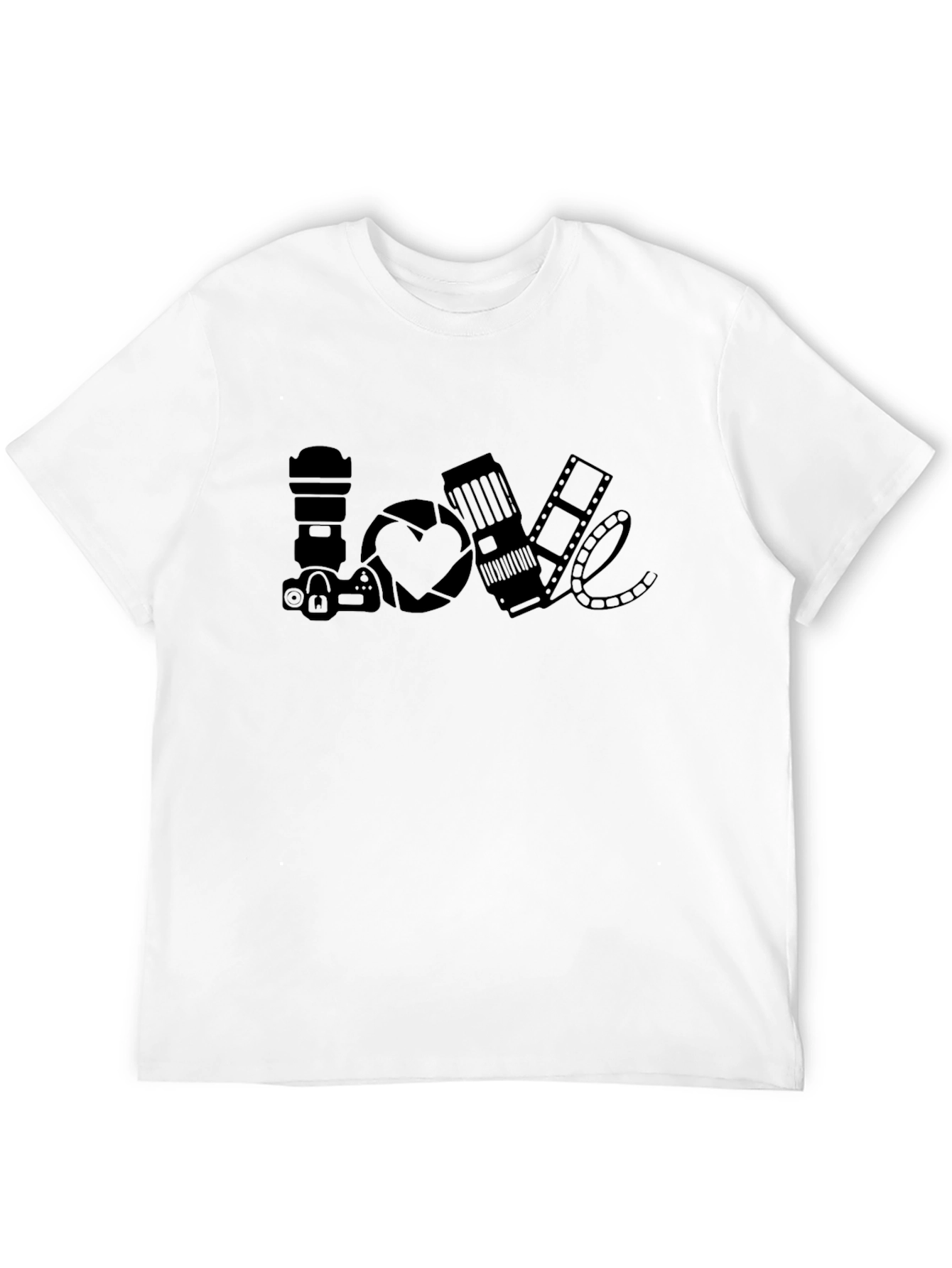 Photographers Love T-Shirt - Camera Heart Design