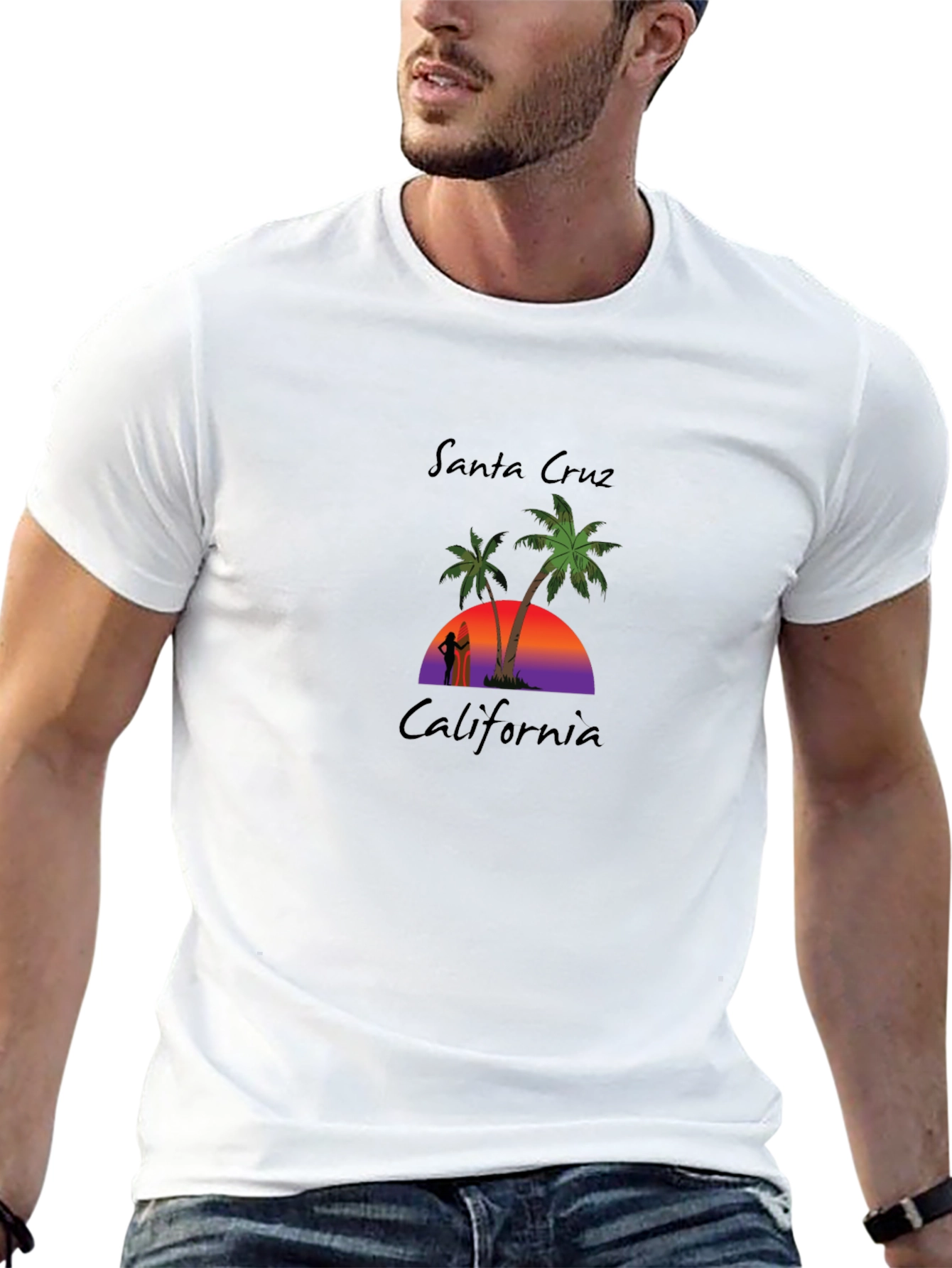 Santa Cruz California Graphic T-Shirt