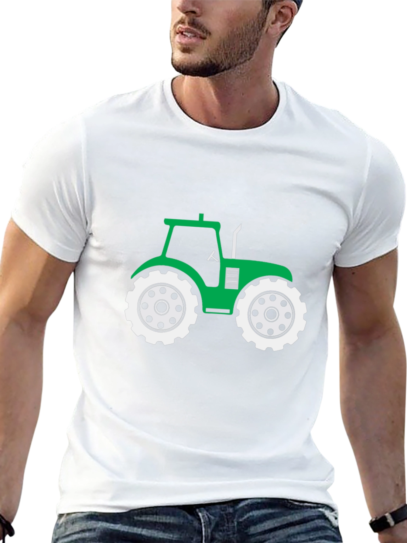 Green Tractor Graphic Tee - Unisex