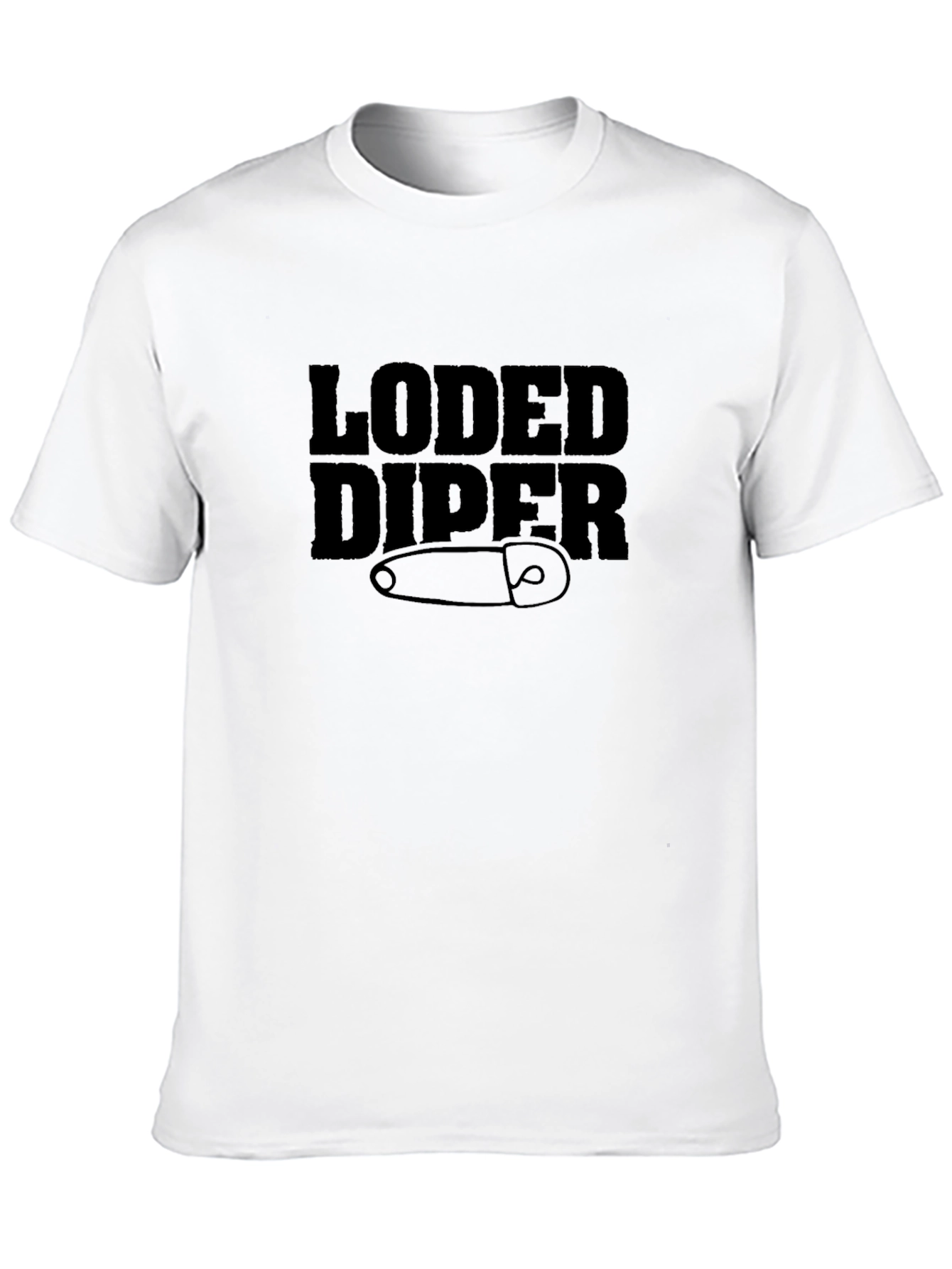Loded Diper Black Graphic T-Shirt