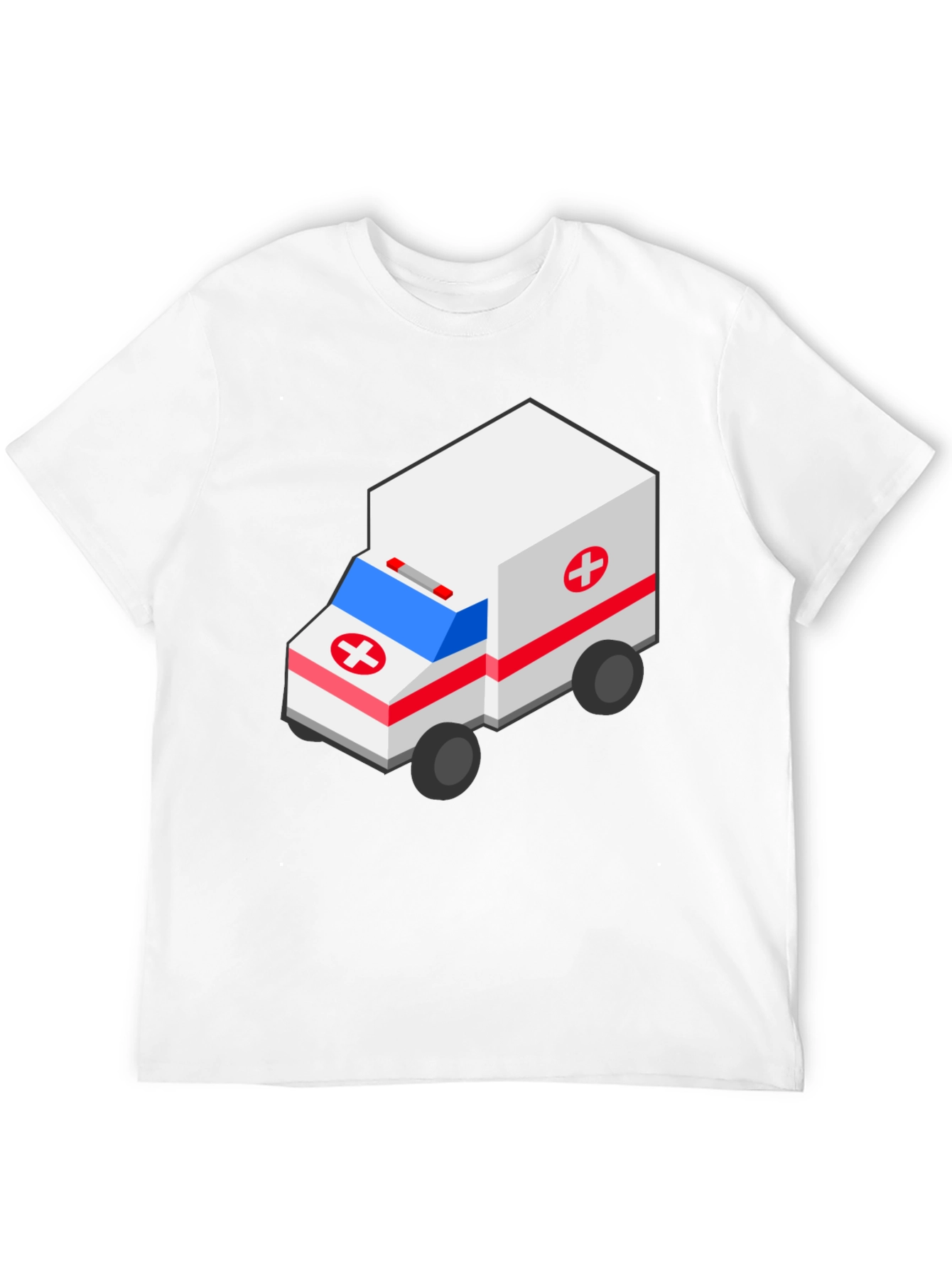 Isometric Ambulance T-Shirt - Emergency Vehicle Design