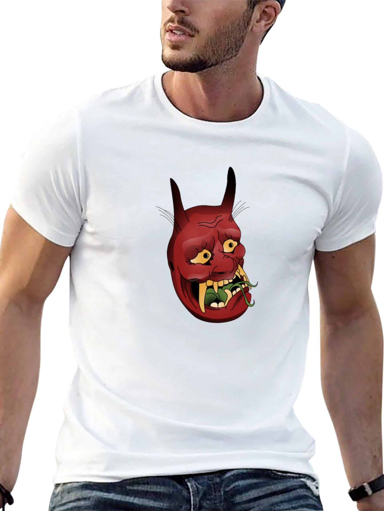Red Devil Graphic Print Tee