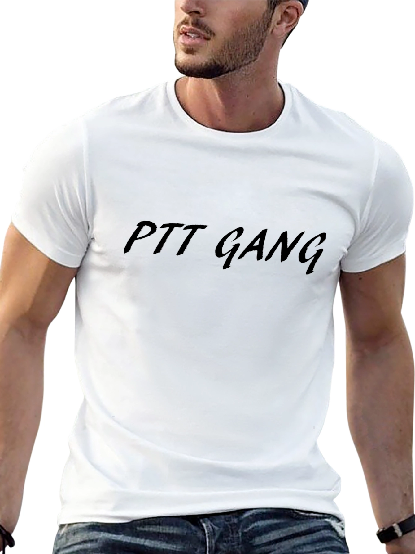 PTT Gang Black T-Shirt - Classic Crew Neck Tee