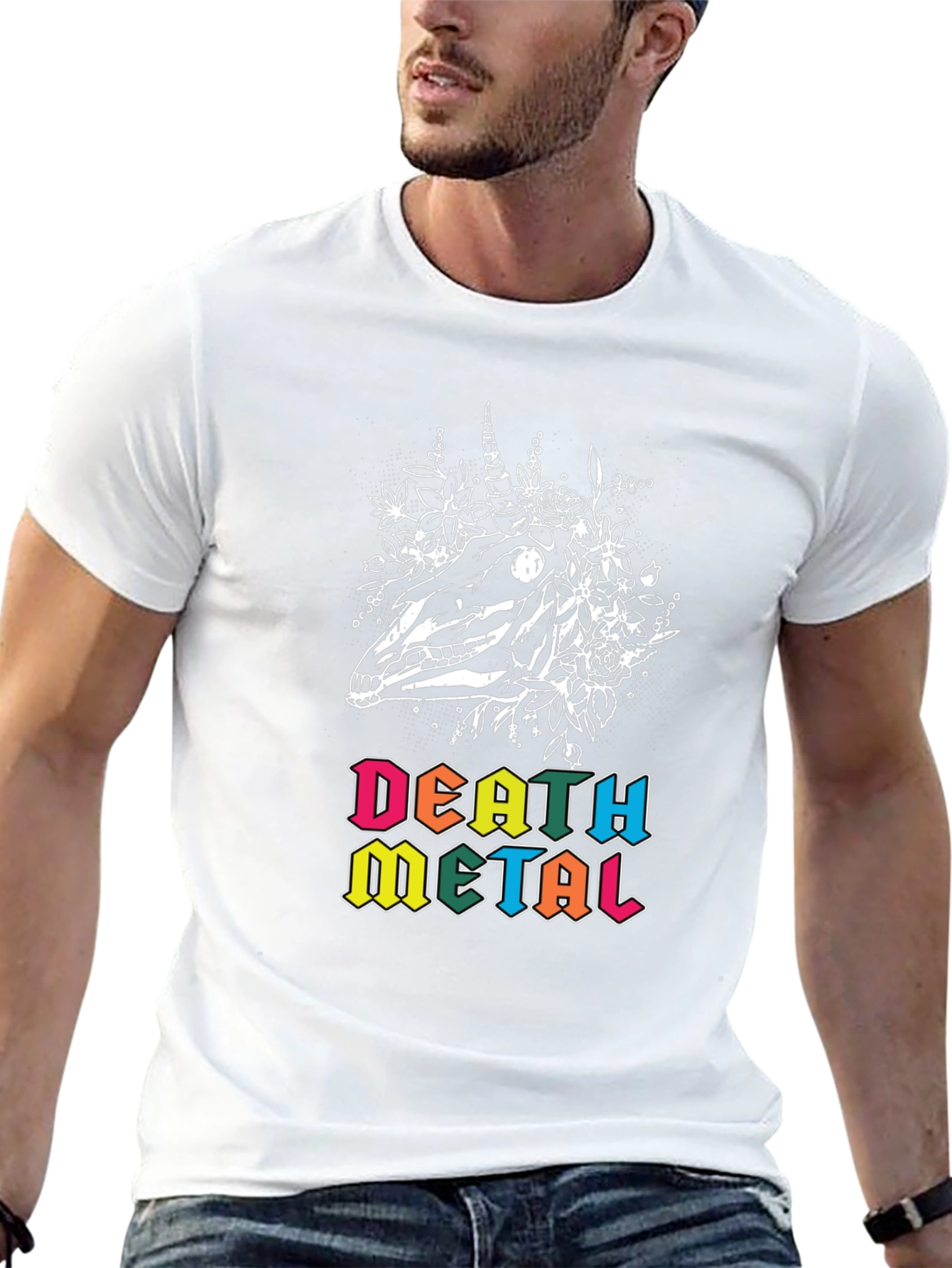 Death Metal Unicorn Skull T-Shirt