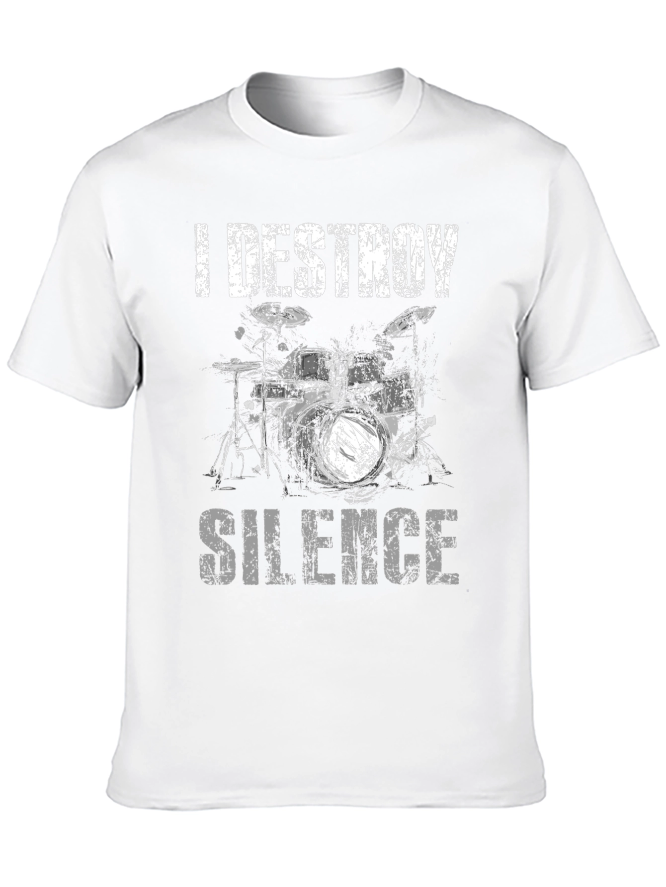 I Destroy Silence Drum T-Shirt
