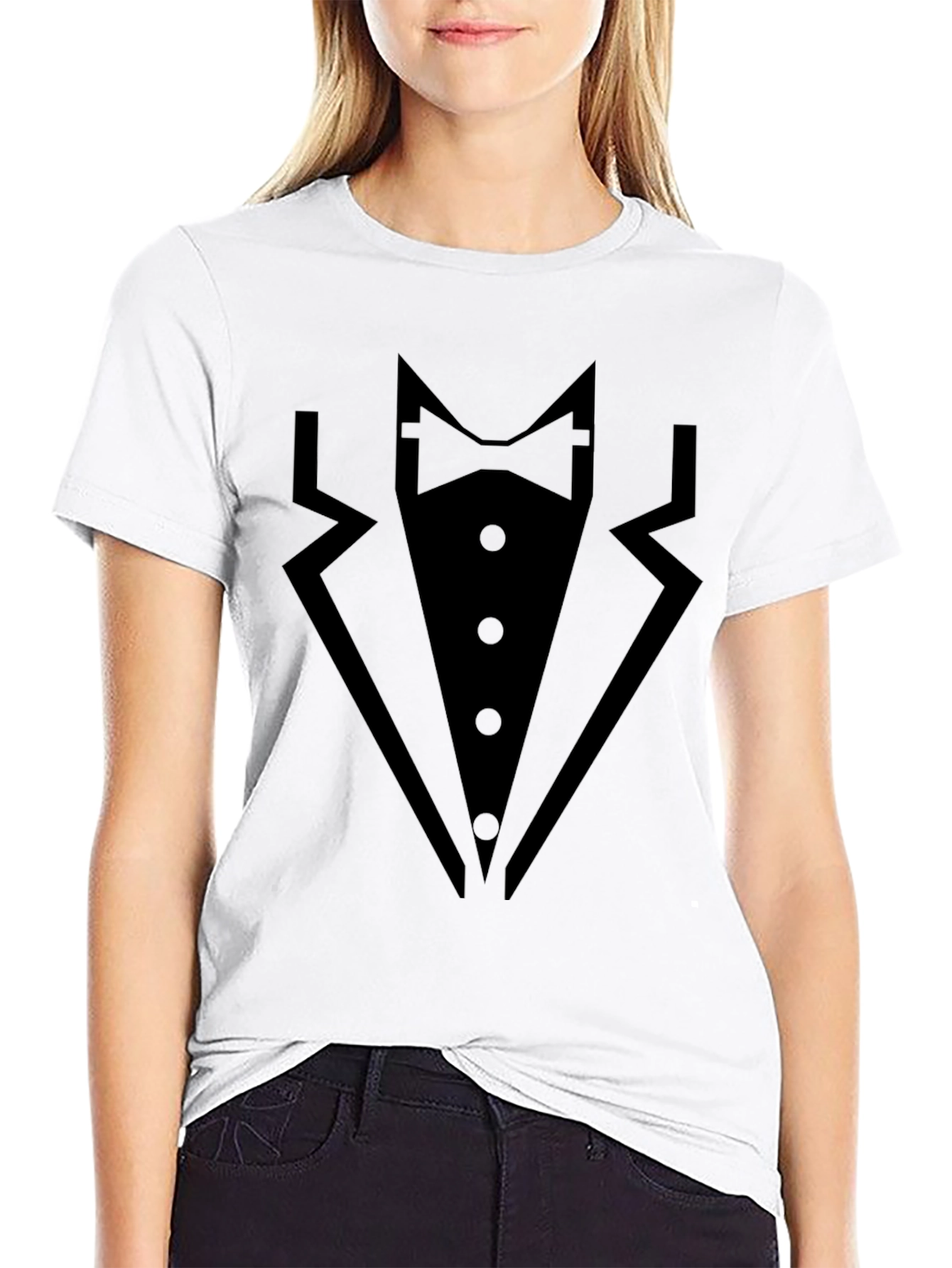 Tuxedo T-Shirt - Classy & Comfy Black Tee