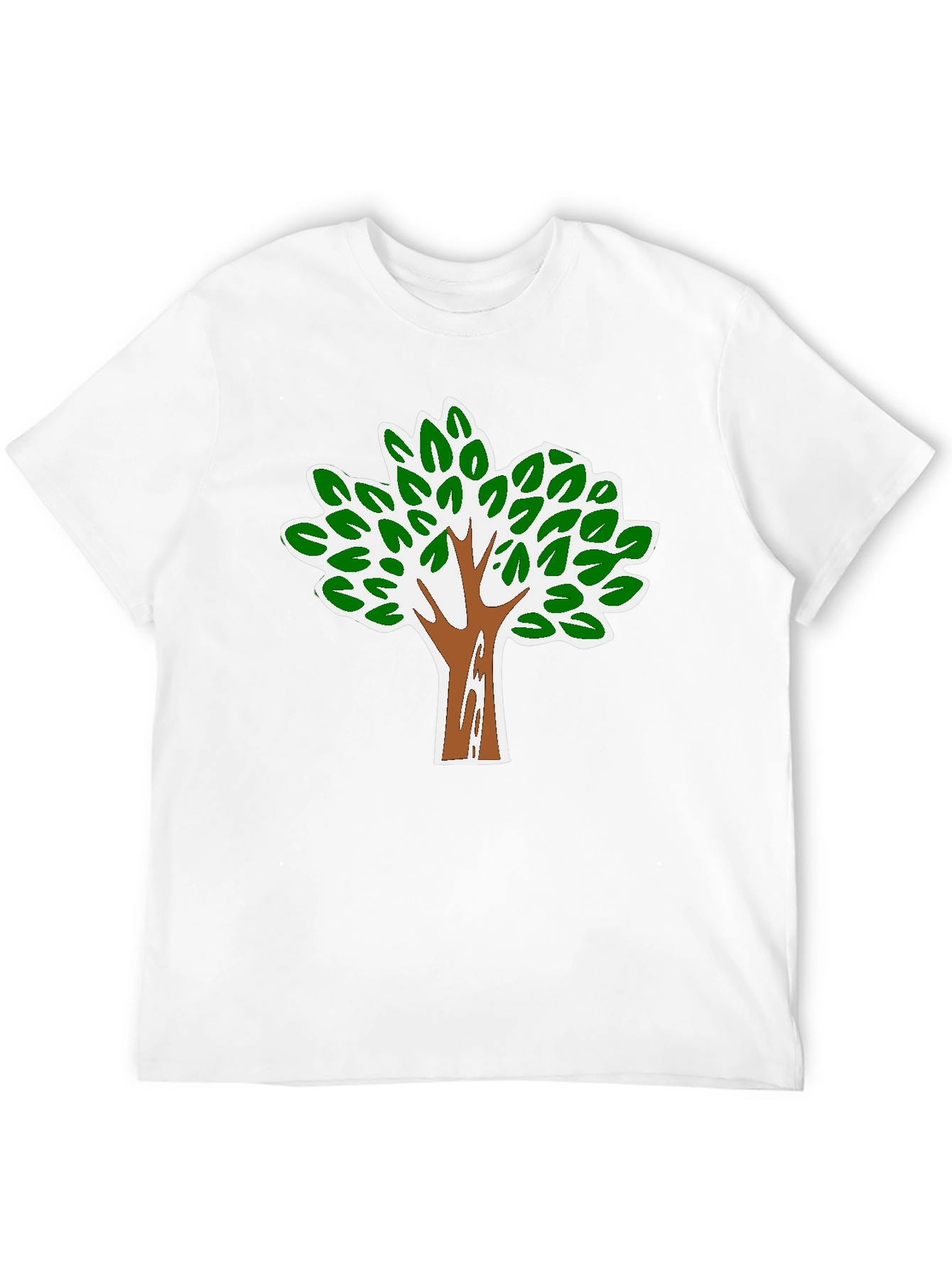 Nature Tree Graphic Tee - Black Cotton Blend