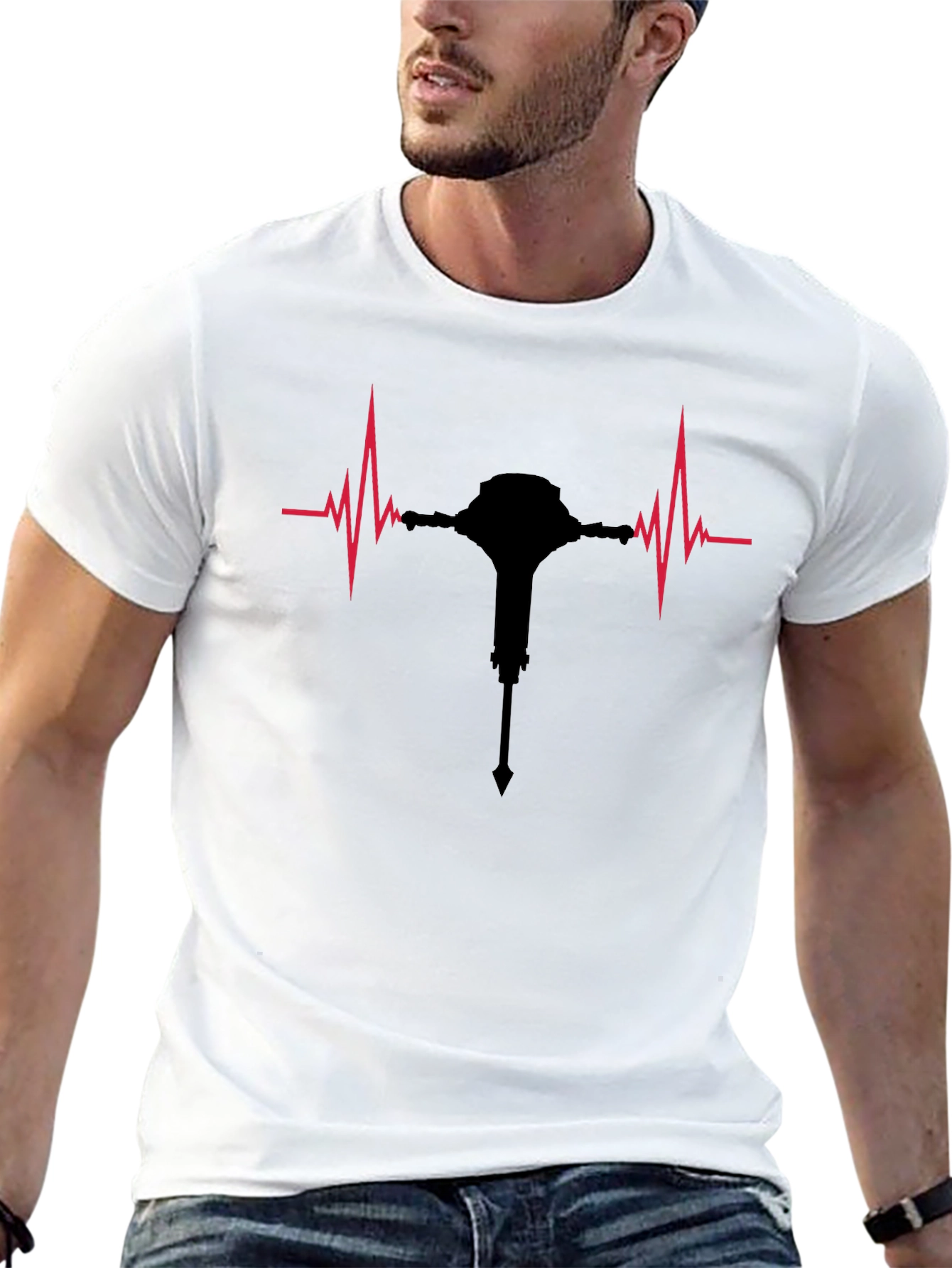 Heartbeat Mace Graphic T-Shirt