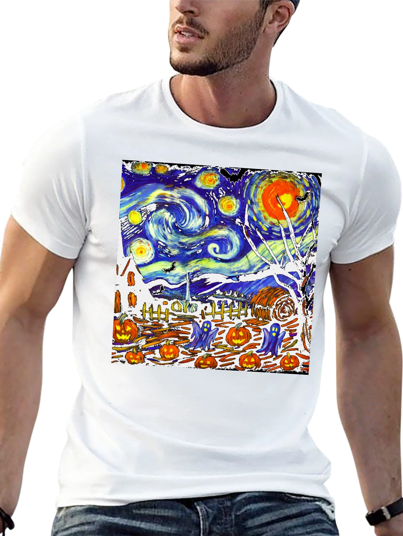 Starry Night Halloween T-Shirt