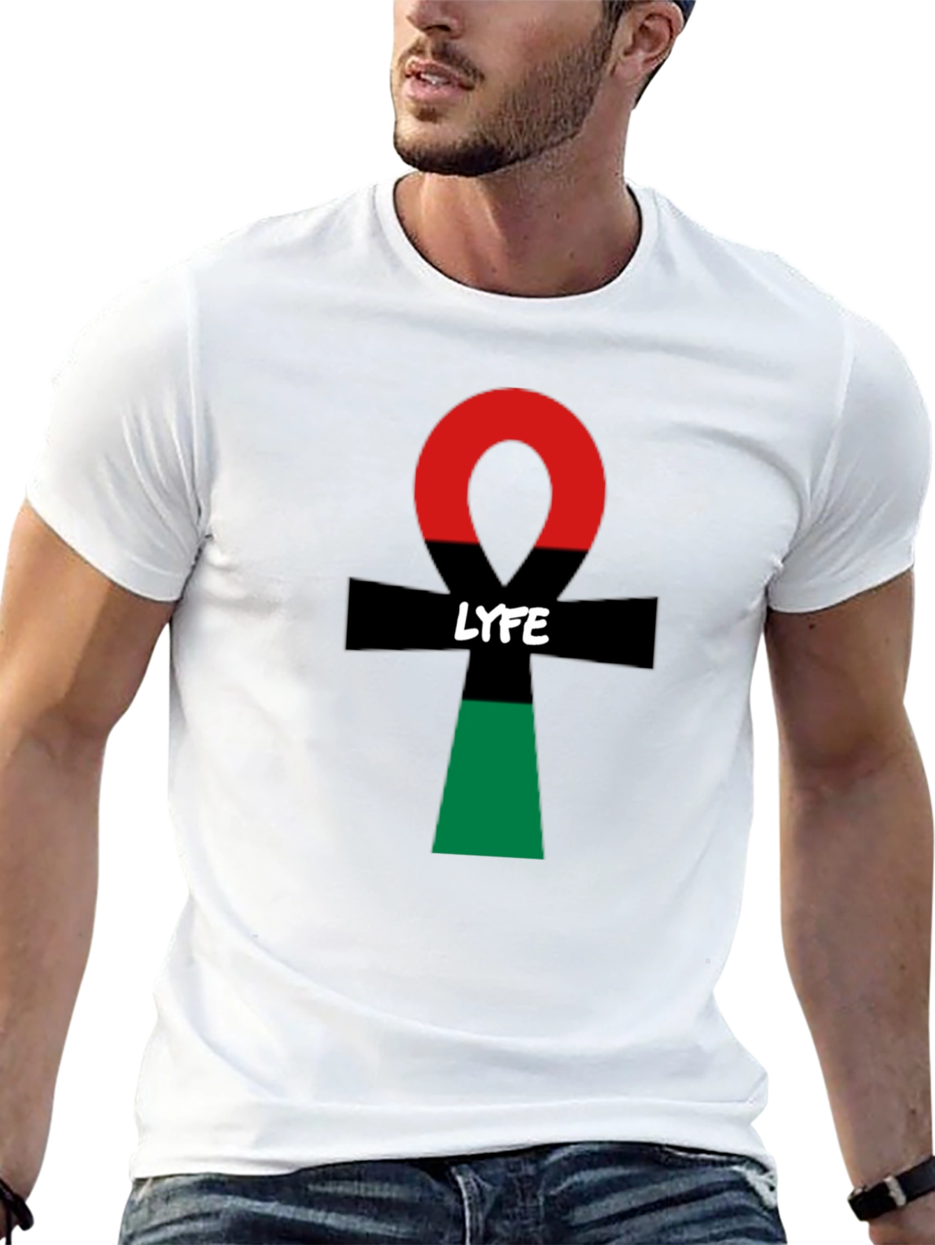 LYFE Ankh Symbol T-Shirt - Stylish & Unique