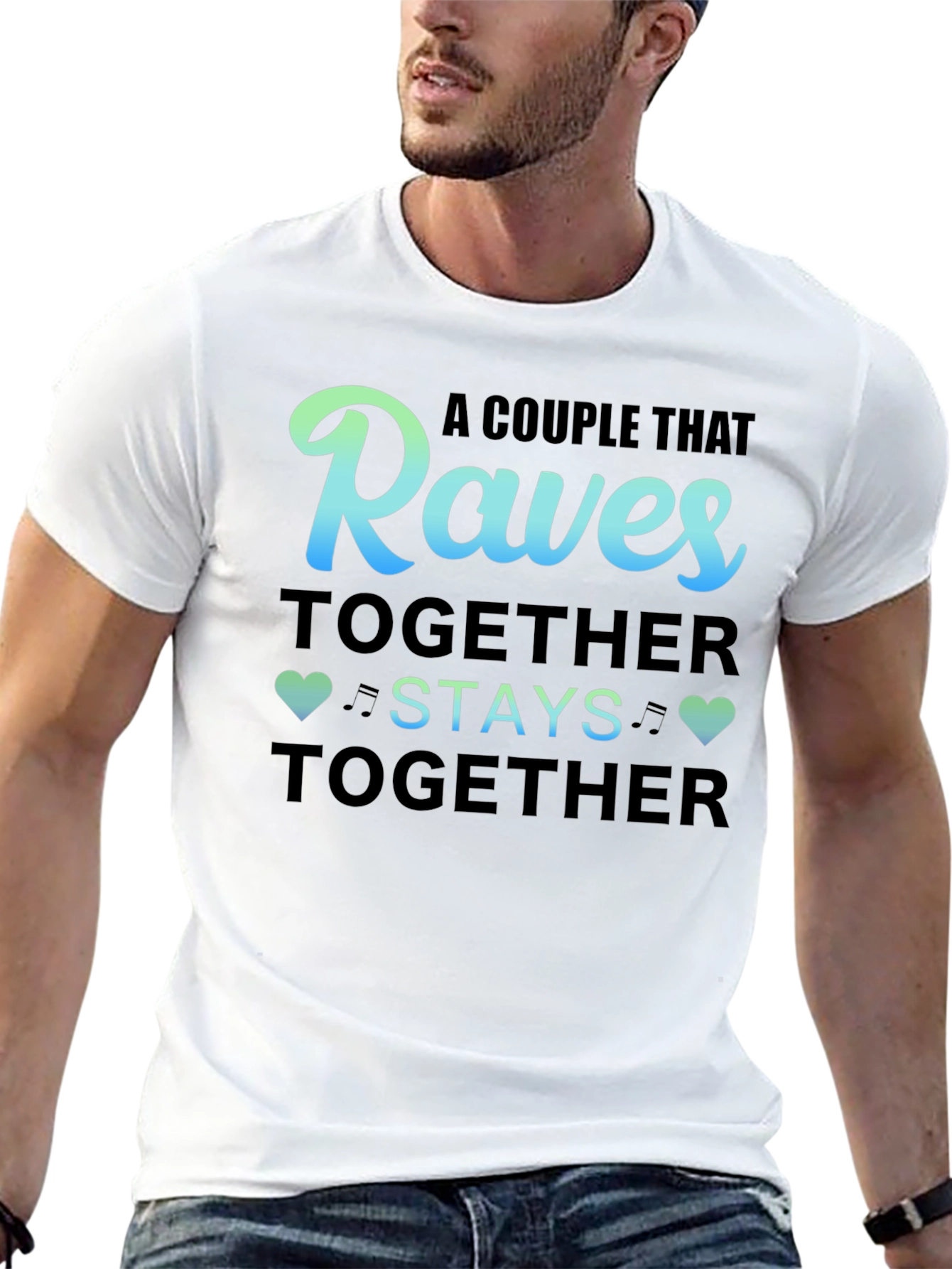 Raves Together Couple T-Shirt