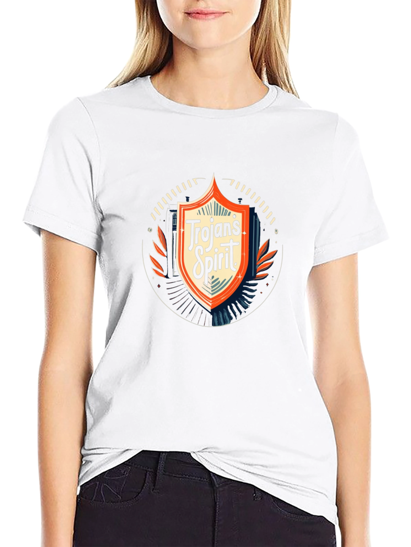 Trojans Spirit Graphic Tee - Black