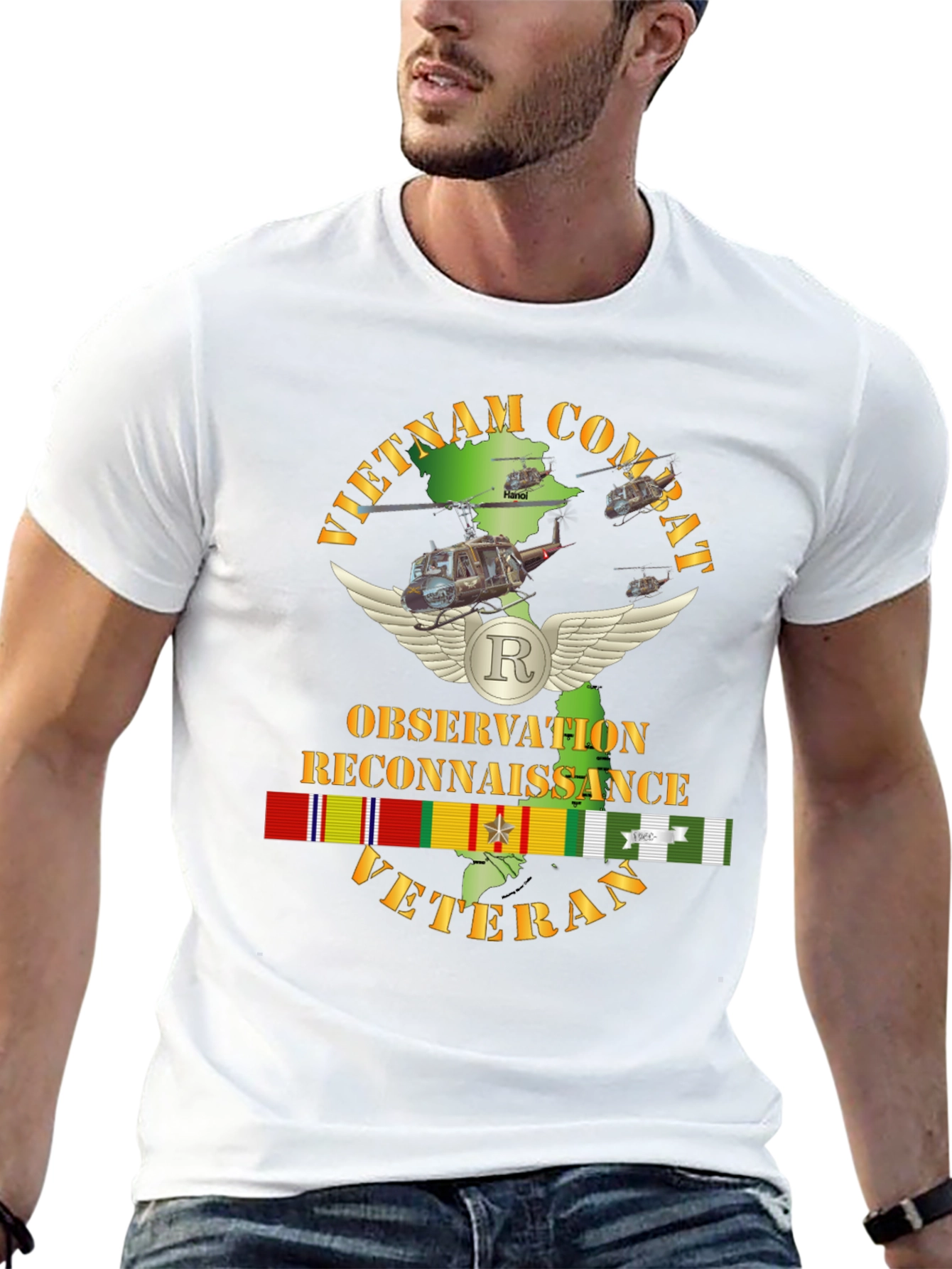 Vietnam Combat Veteran Observation Reconnaissance T-Shirt