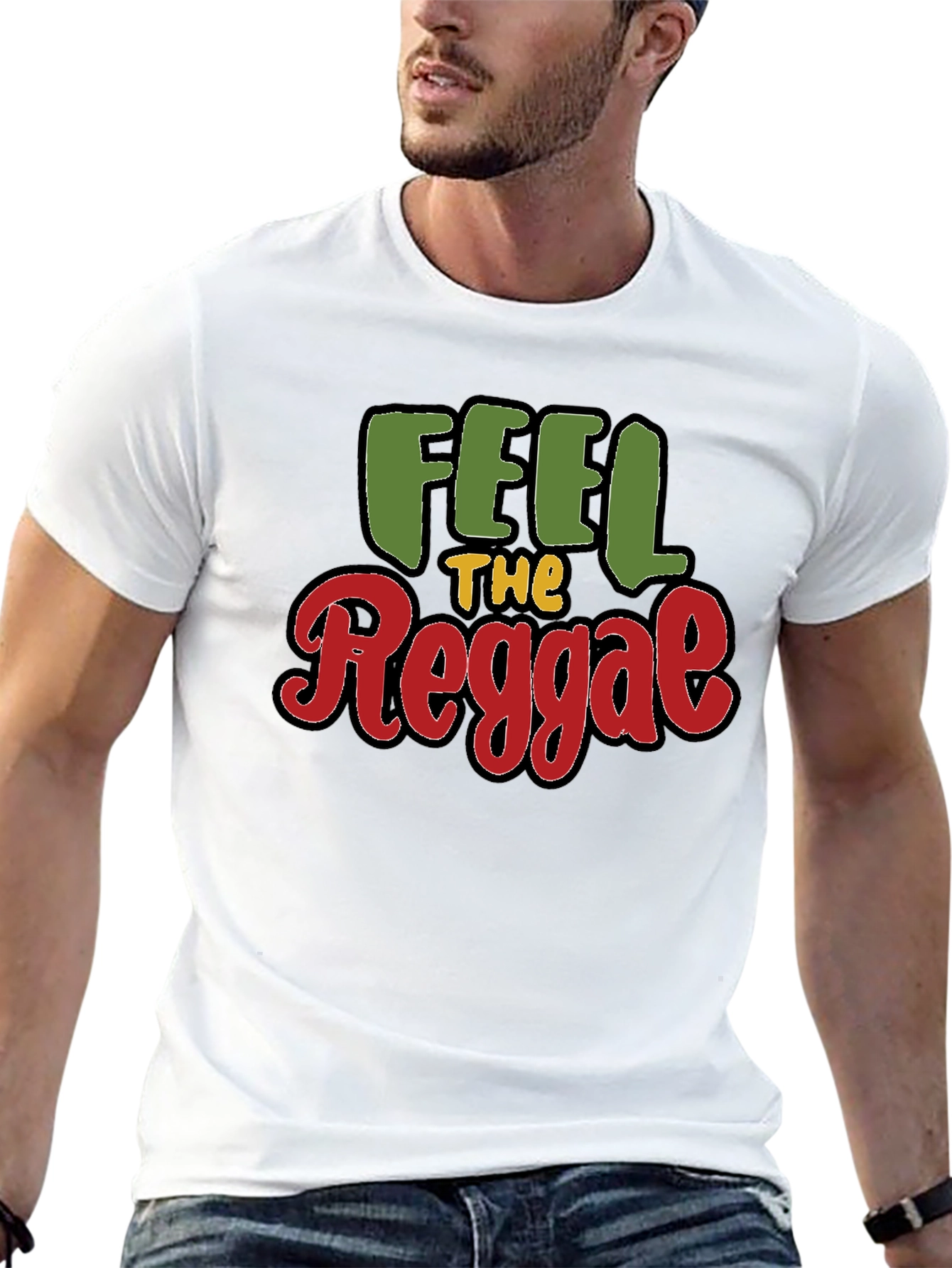 Feel The Reggae Black T-Shirt